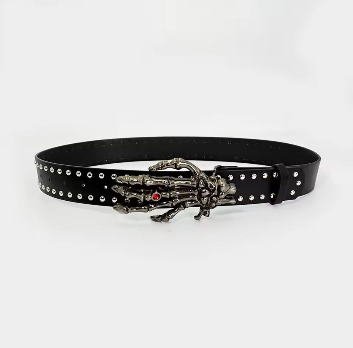 Vintage y2k 2000s vintage style skeleton grunge goth emo black belt Size ONE SIZE - 6 Thumbnail