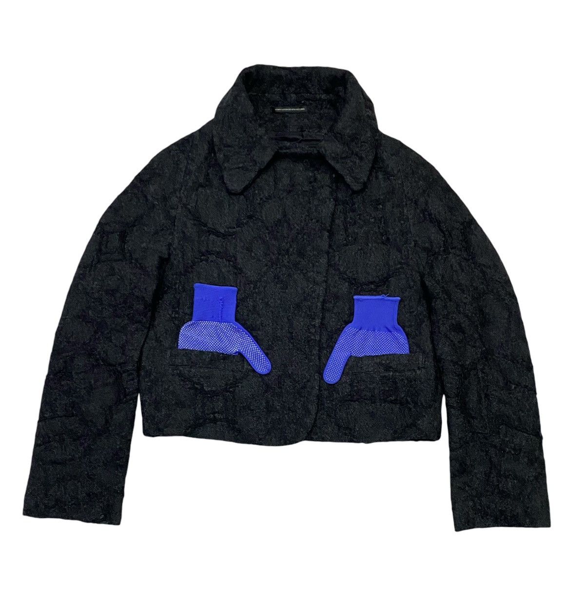 Yohji Yamamoto Yohji Yamamoto Y,s Embossed Pattern Wool Jacket Size M / US 6-8 / IT 42-44 - 2 Thumbnail