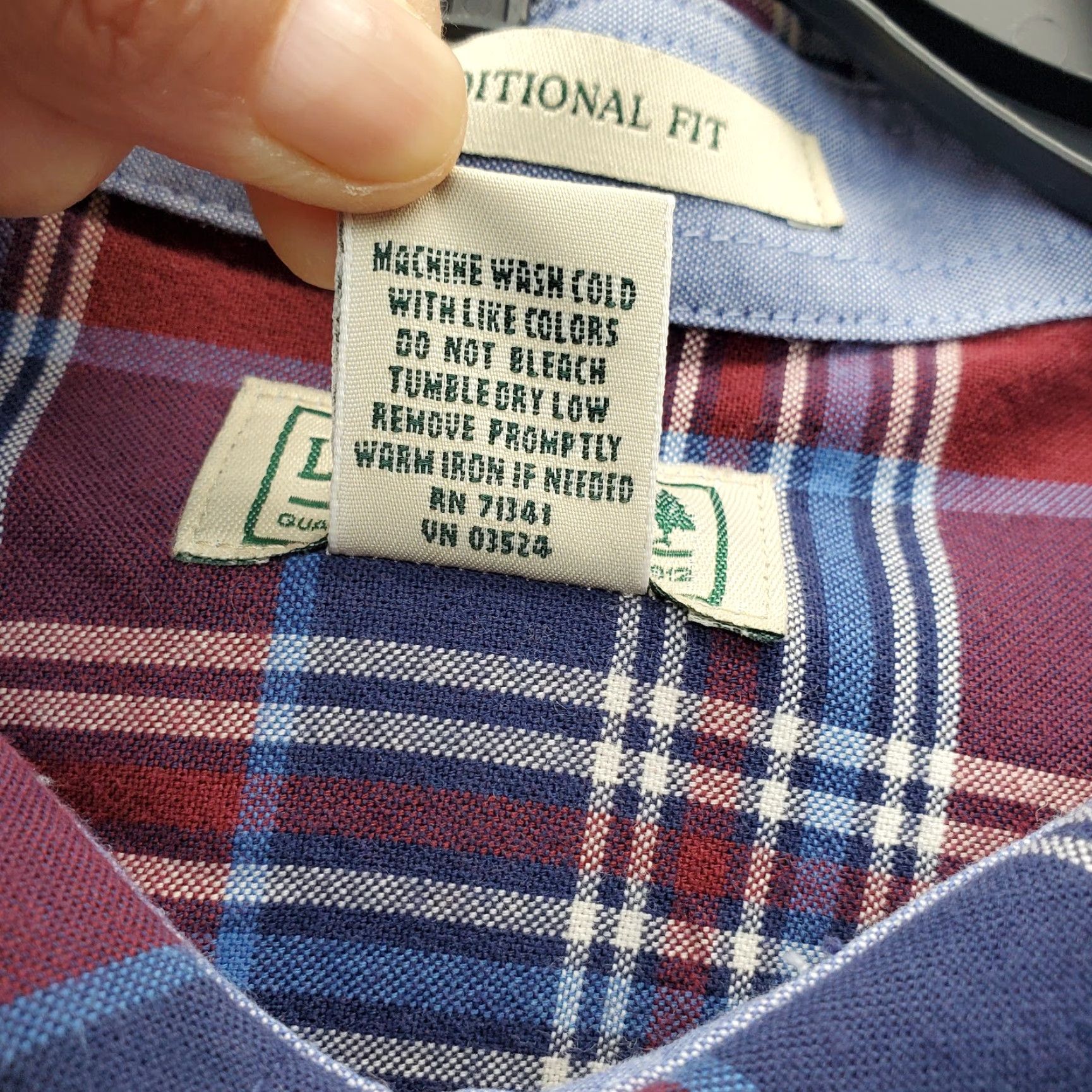 Vintage L.L. Bean Shirt Men XXL Tall Multi Plaid Button-Up Pocket Detail Traditional Fit Button-Down Collared Long Sleeve Casual Travel Outdoor Size US XXL / EU 58 / 5 - 5 Thumbnail
