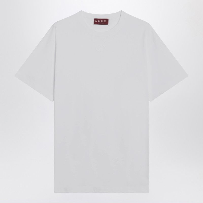 Gucci White Cotton Jersey T-Shirt