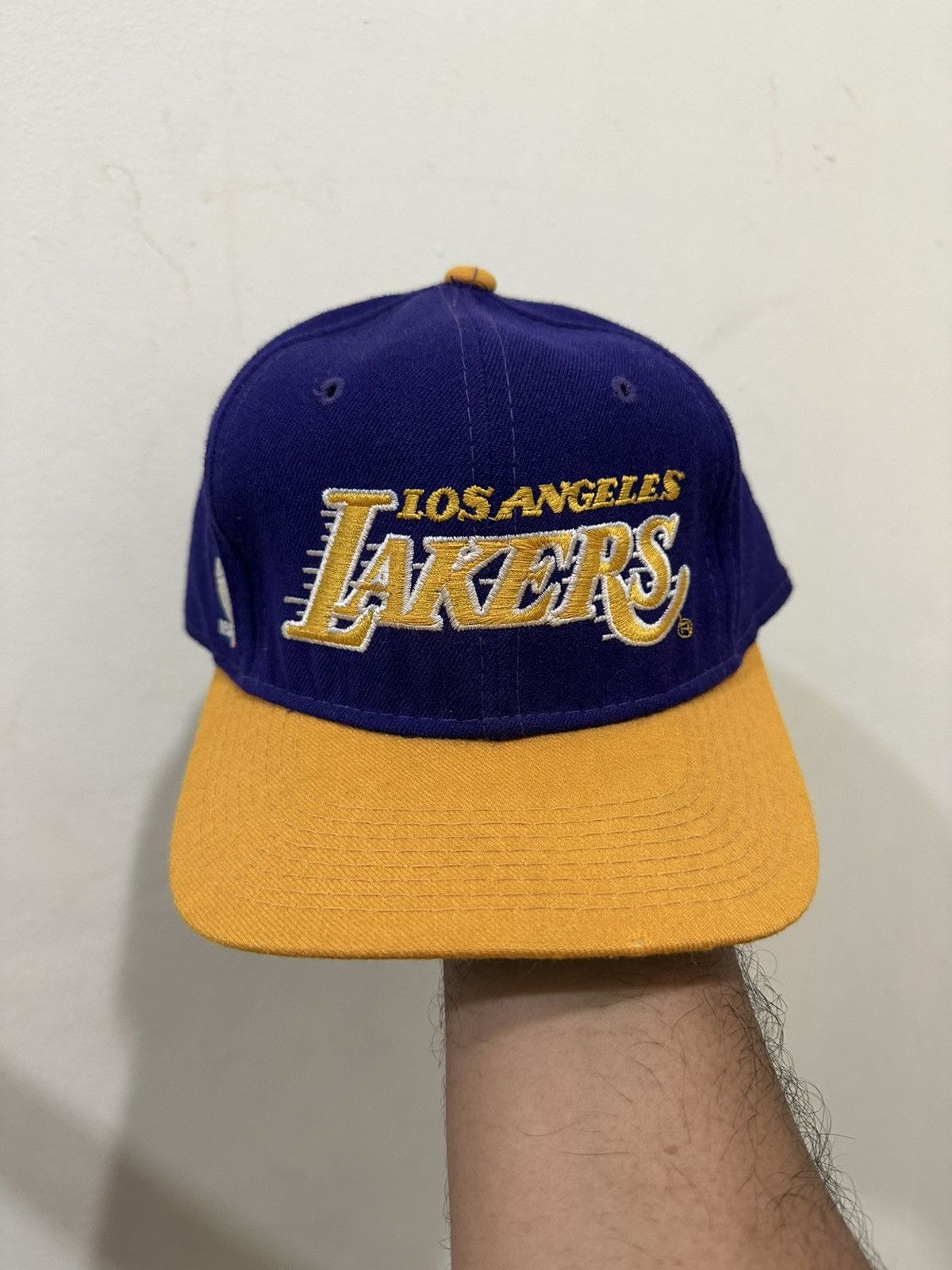 NBA 90’s Lakers Sport Specialties Snapback Size 7 3/8 Size ONE SIZE - 2 Thumbnail