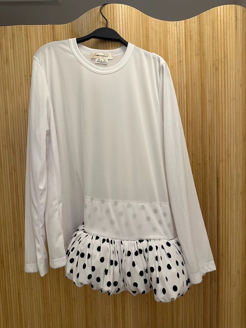Comme Des Garcons Cloud white short sleeved shirt 2506-Next