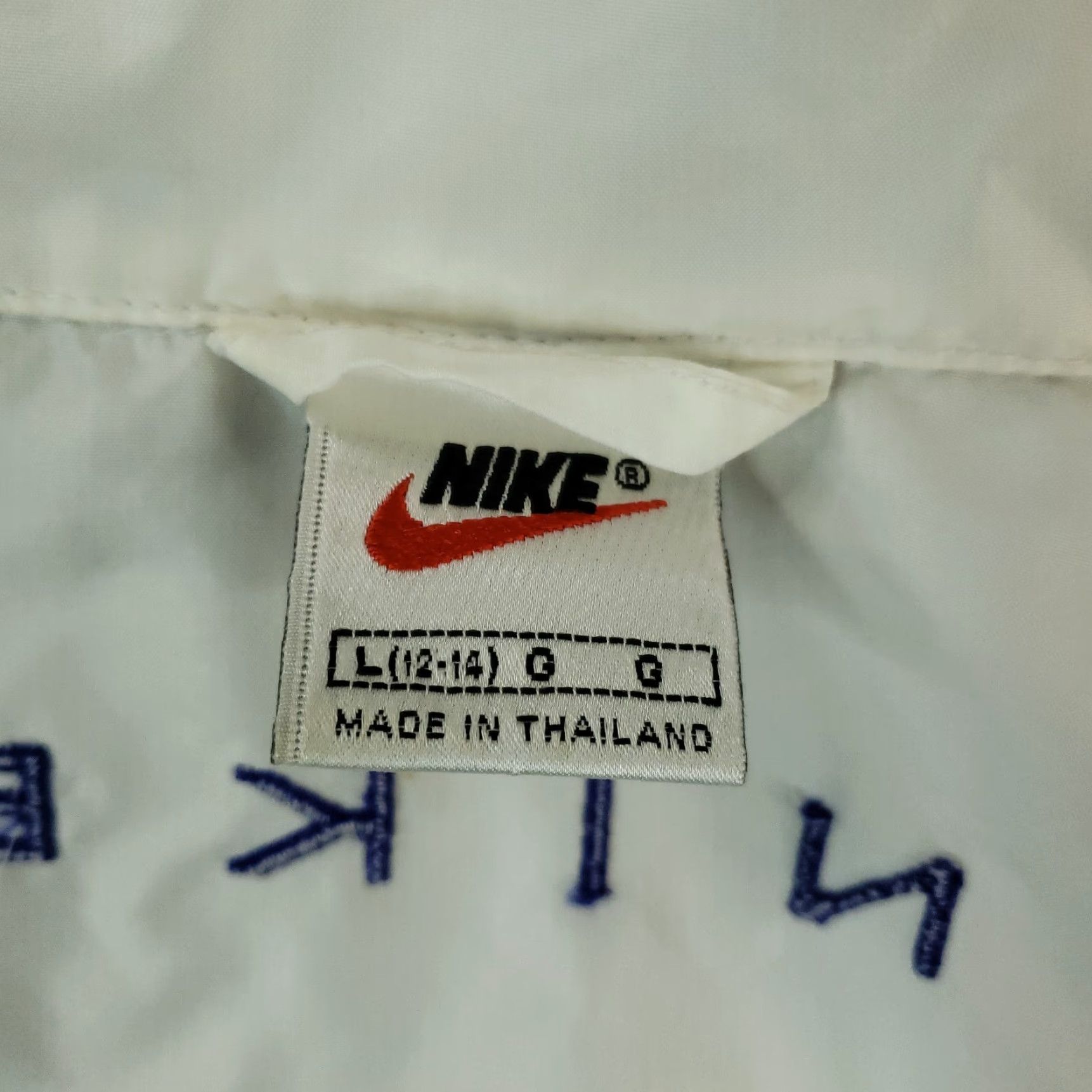 Nike VINTAGE Nike Windbreaker Vest Womens Large White Blue Full Zip Lightweight 90s Size M / US 6-8 / IT 42-44 - 7 Thumbnail
