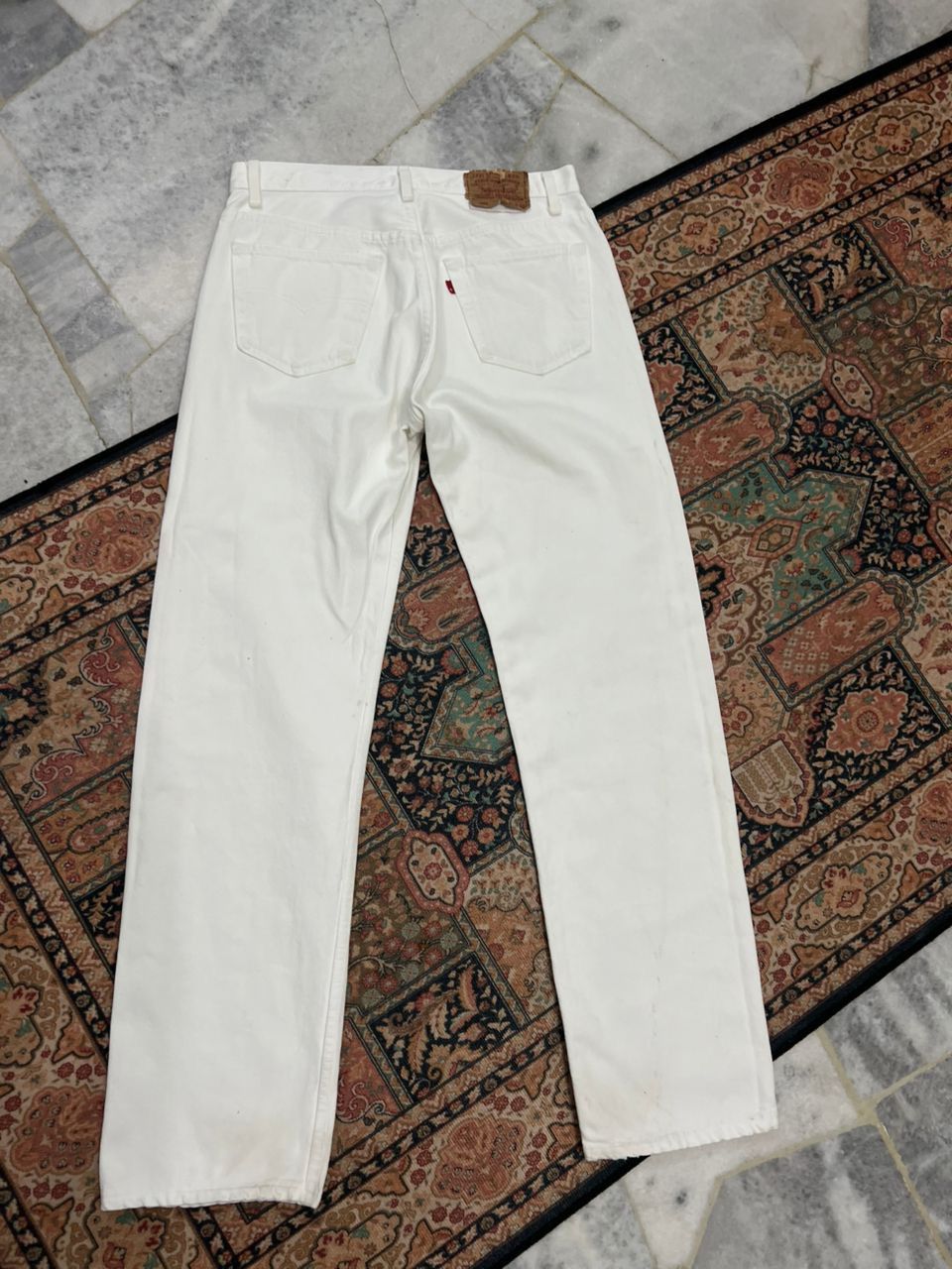Levi's Vintage 1990’s Levis 501 white colour Size US 32 / EU 48 - 2 Thumbnail