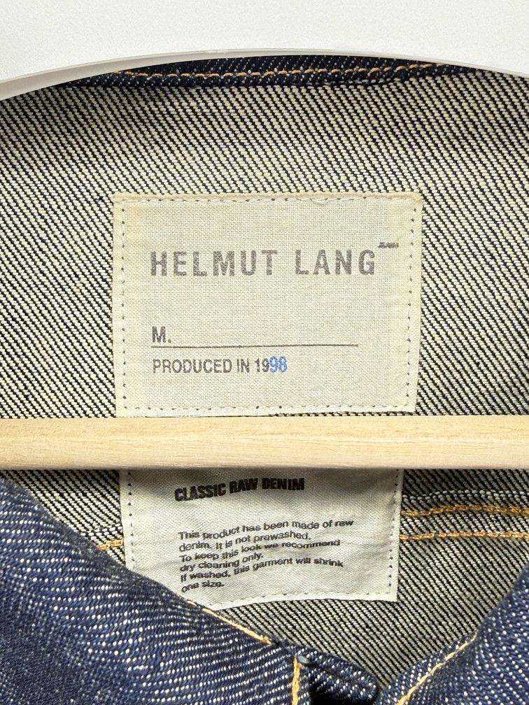 Helmut Lang FW98 Raw Denim Jacket Size US L / EU 52-54 / 3 - 3 Thumbnail