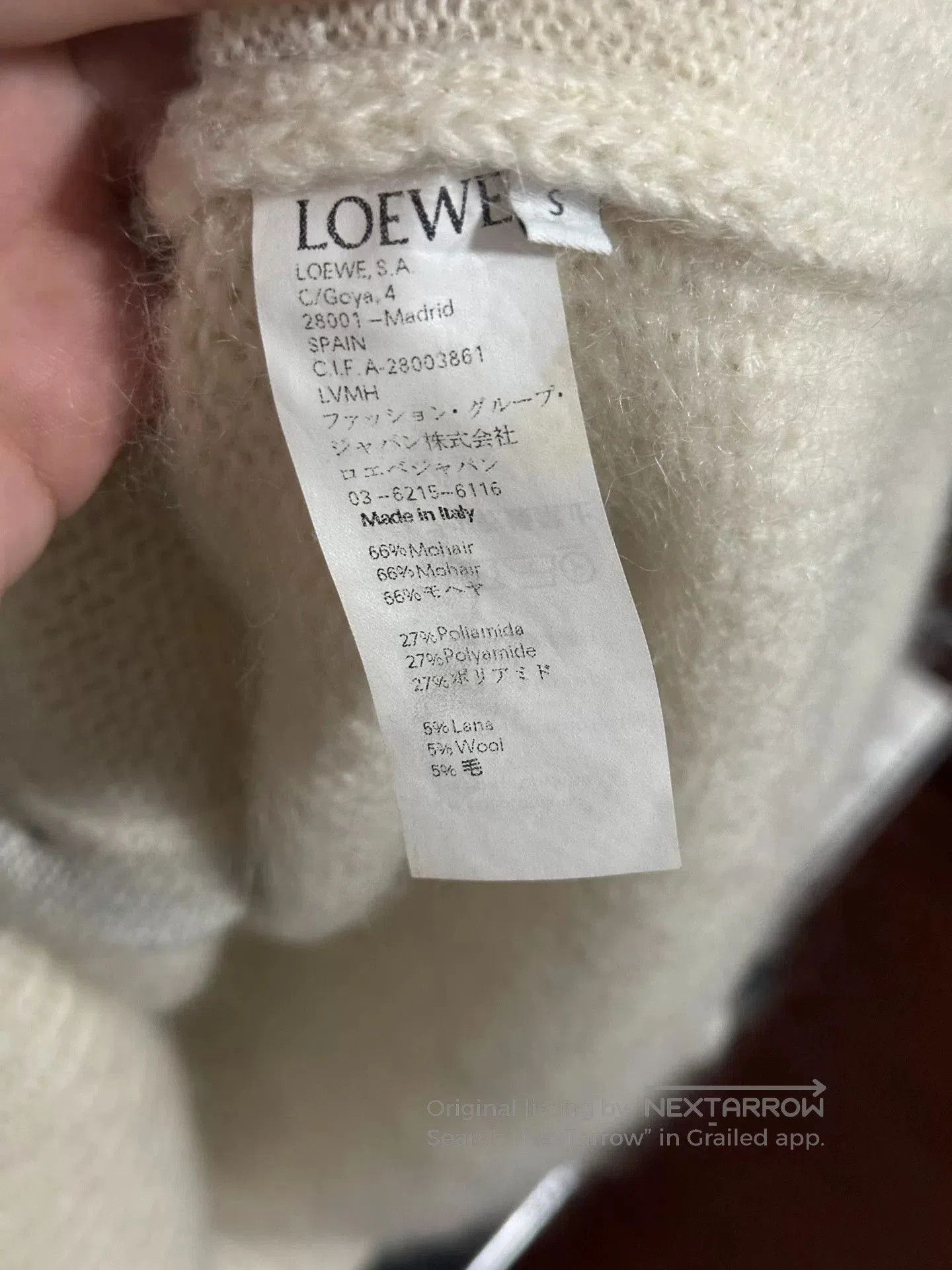 Loewe Loewe Mohair Squirrel Jacquard Cardigan. Size S / US 4 / IT 40 - 3 Thumbnail
