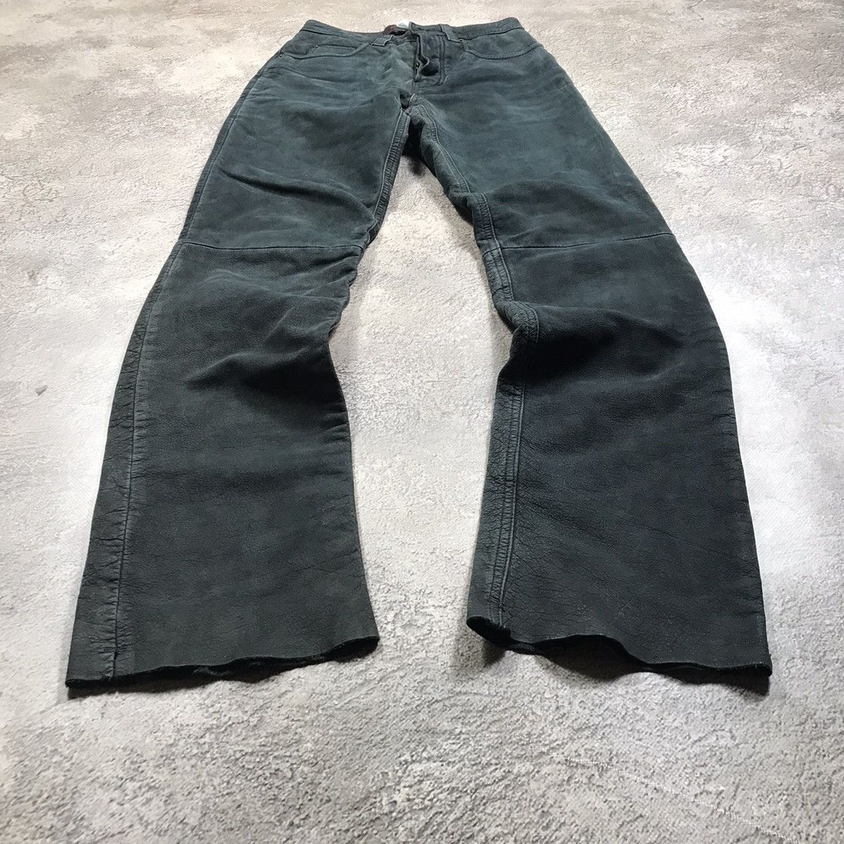 Vintage Vintage Y2K Baggy Wide Leg Distressed Pants Streetwear 27 Size US 27 - 1 Thumbnail