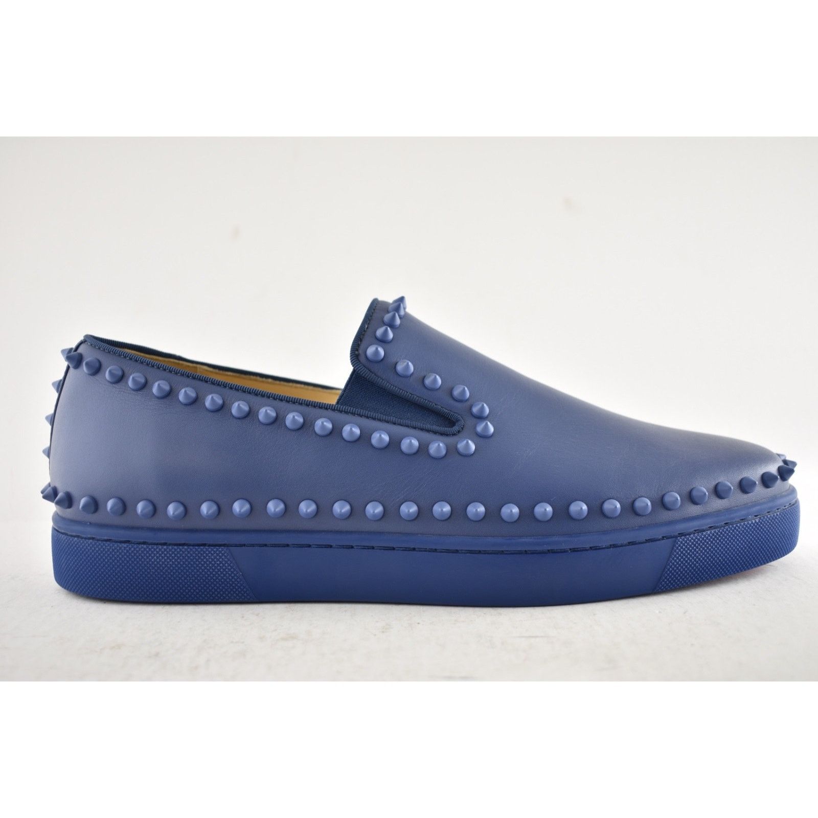 Christian Louboutin Christian Louboutin Pik Boat Flat Orage Blue Spikes 43.5 Size US 10.5 / EU 43-44 - 2 Thumbnail