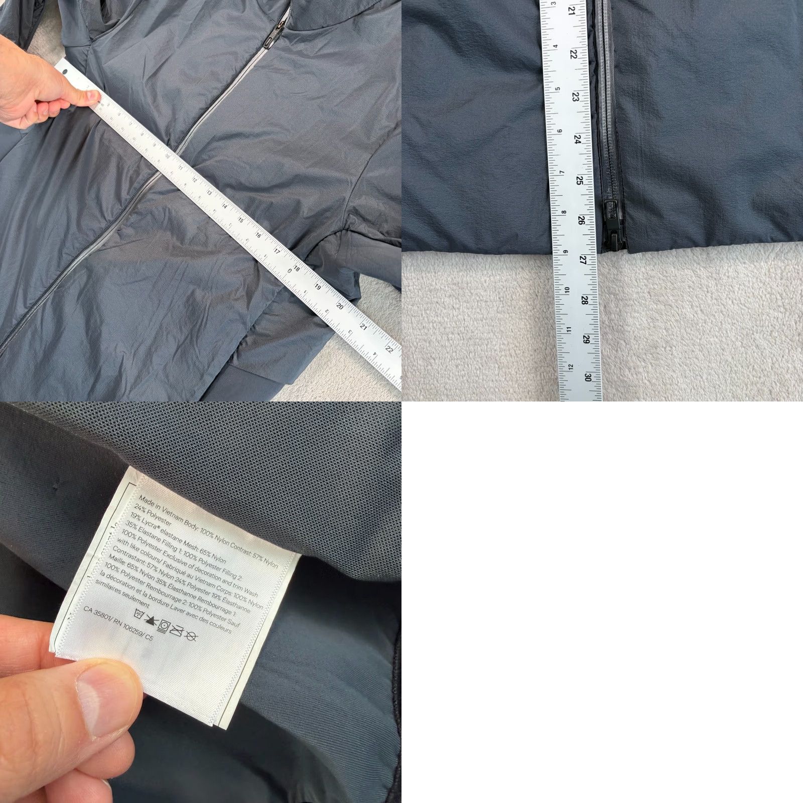 Lululemon Lululemon Shell Stopper Bomber Jacket Men M Melanite Gray Polartec Alpha Insulation Full Zip Logo Nylon Softshell Winter Fall Spring Casual Streetwear Size US M / EU 48-50 / 2 - 8 Thumbnail
