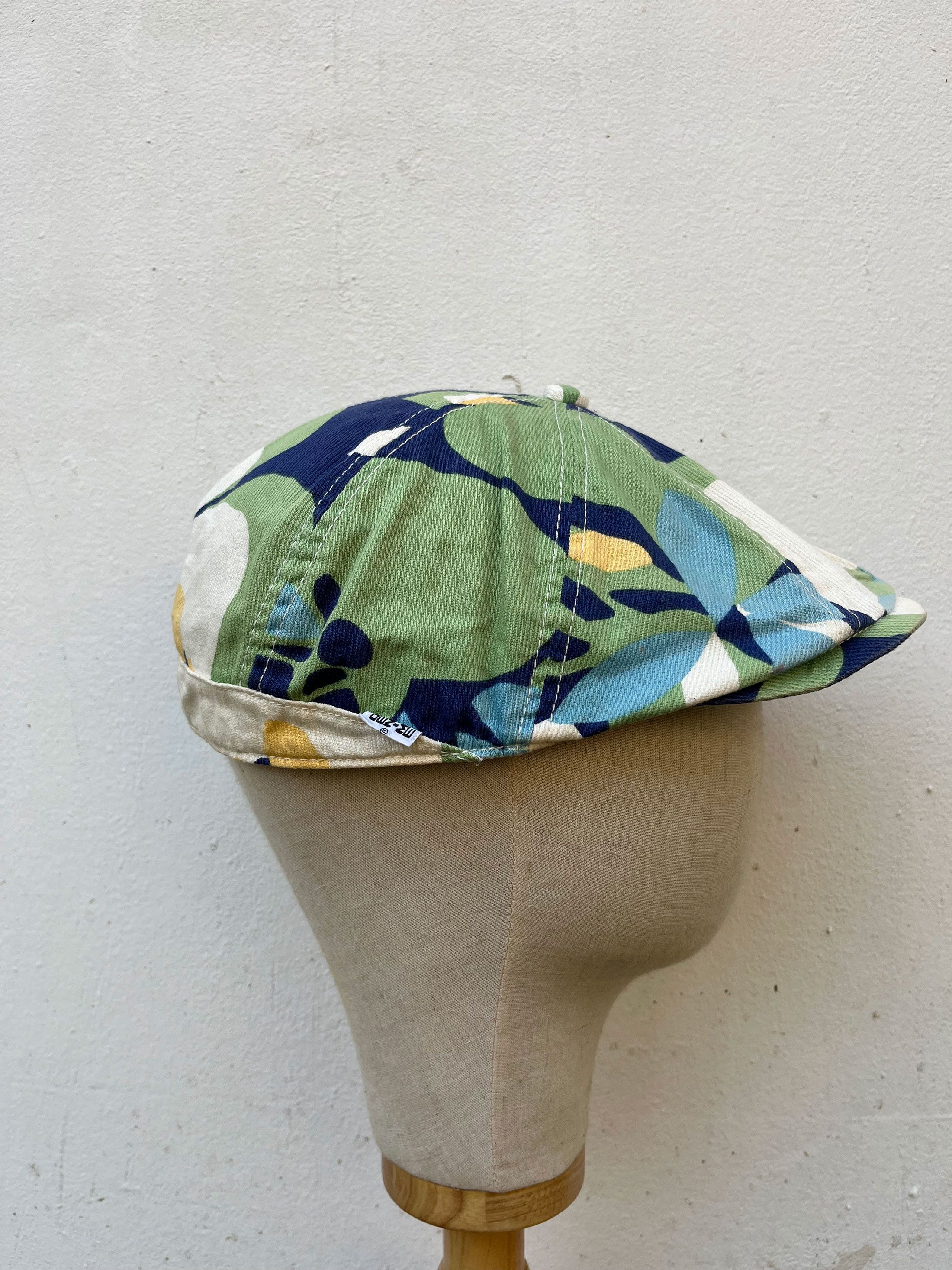 Arts & Science × Denime Denime Japan Hand Print Flat Cap Hawaii Hawaiian Size ONE SIZE - 3 Thumbnail