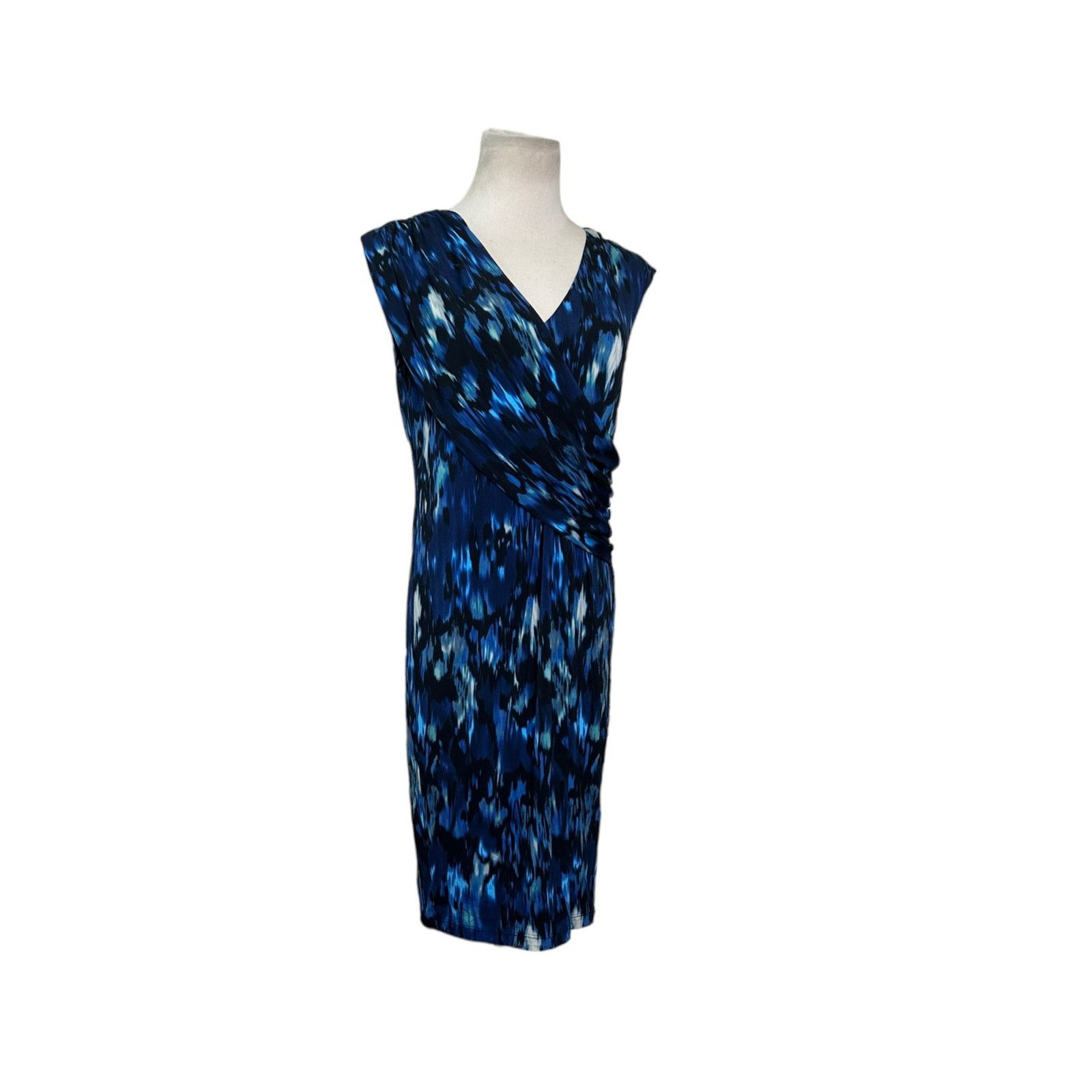 Donna Morgan Donna Morgan blue print sleeveless sheath dress size 4 Size S / US 4 / IT 40 - 12 Thumbnail