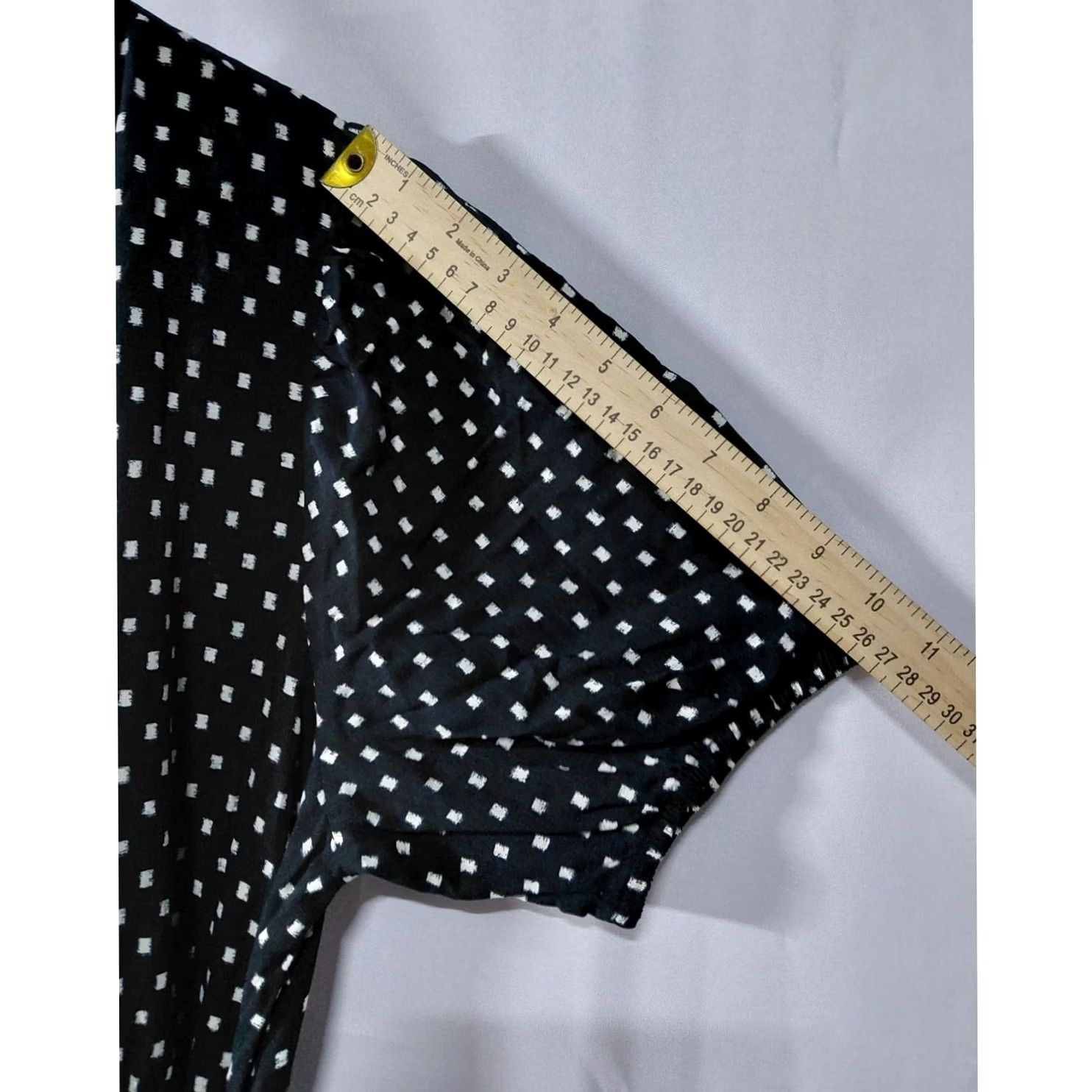Vintage Knox Rose Black Polka Dot Maxi Dress V-Neck Sleeve Women IP9 Size L / US 10 / IT 46 - 5 Thumbnail