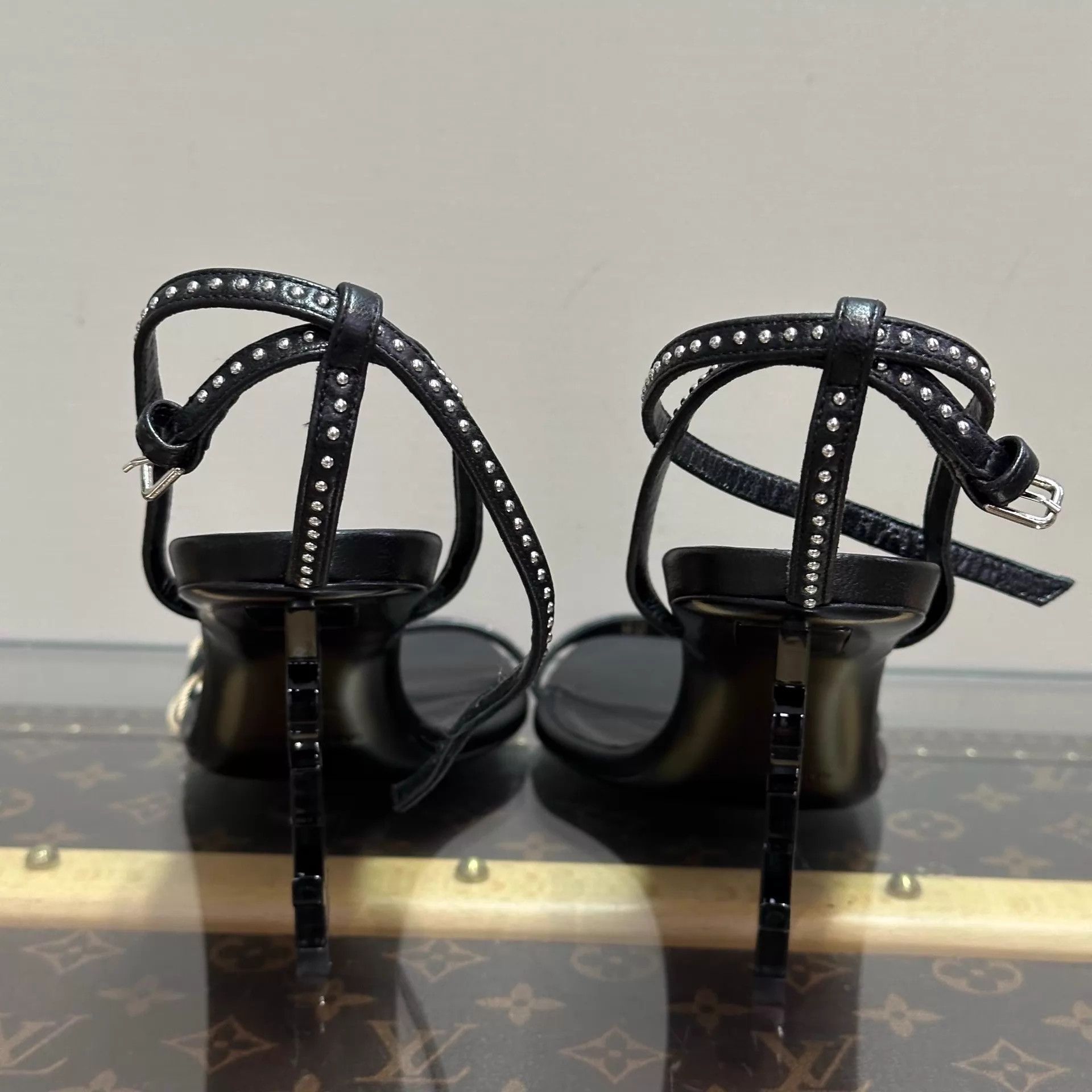 Saint Laurent Paris Saint Laurent Logo High Heels 38.5 Size US 8 / IT 38 - 5 Thumbnail