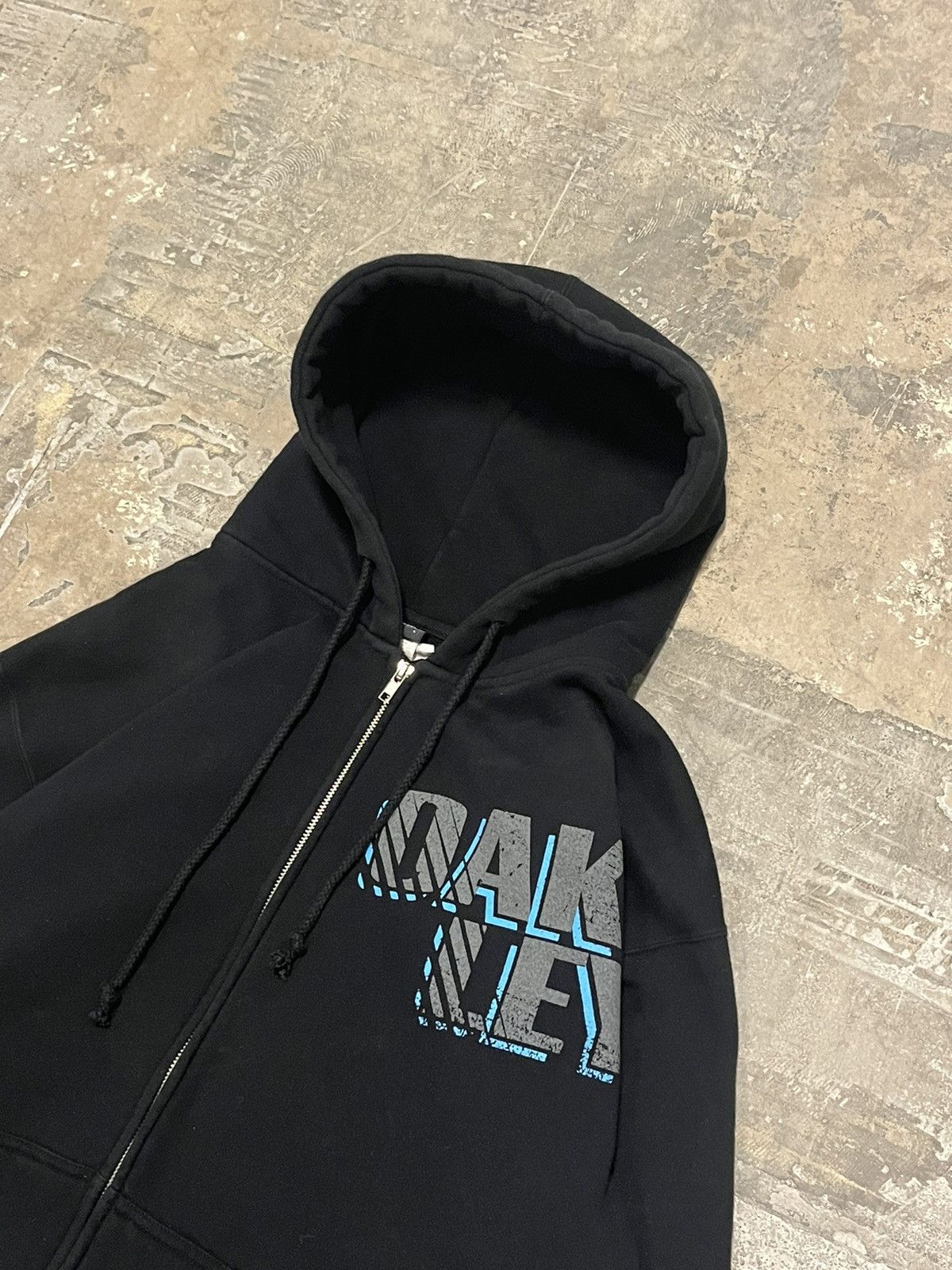 Oakley × Vintage Oakley black zip up vintage hoodie y2k gorpcore Size US L / EU 52-54 / 3 - 4 Thumbnail
