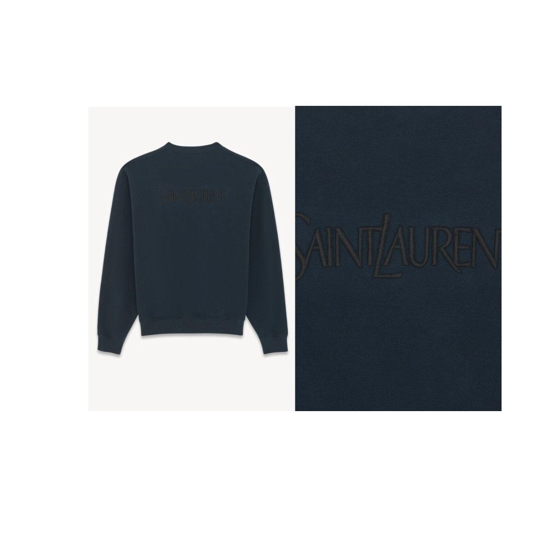 Saint Laurent Paris o1b1hav110425 Sweatshirt & Hoodie in Blue Size US XXL / EU 58 / 5 - 2 Thumbnail
