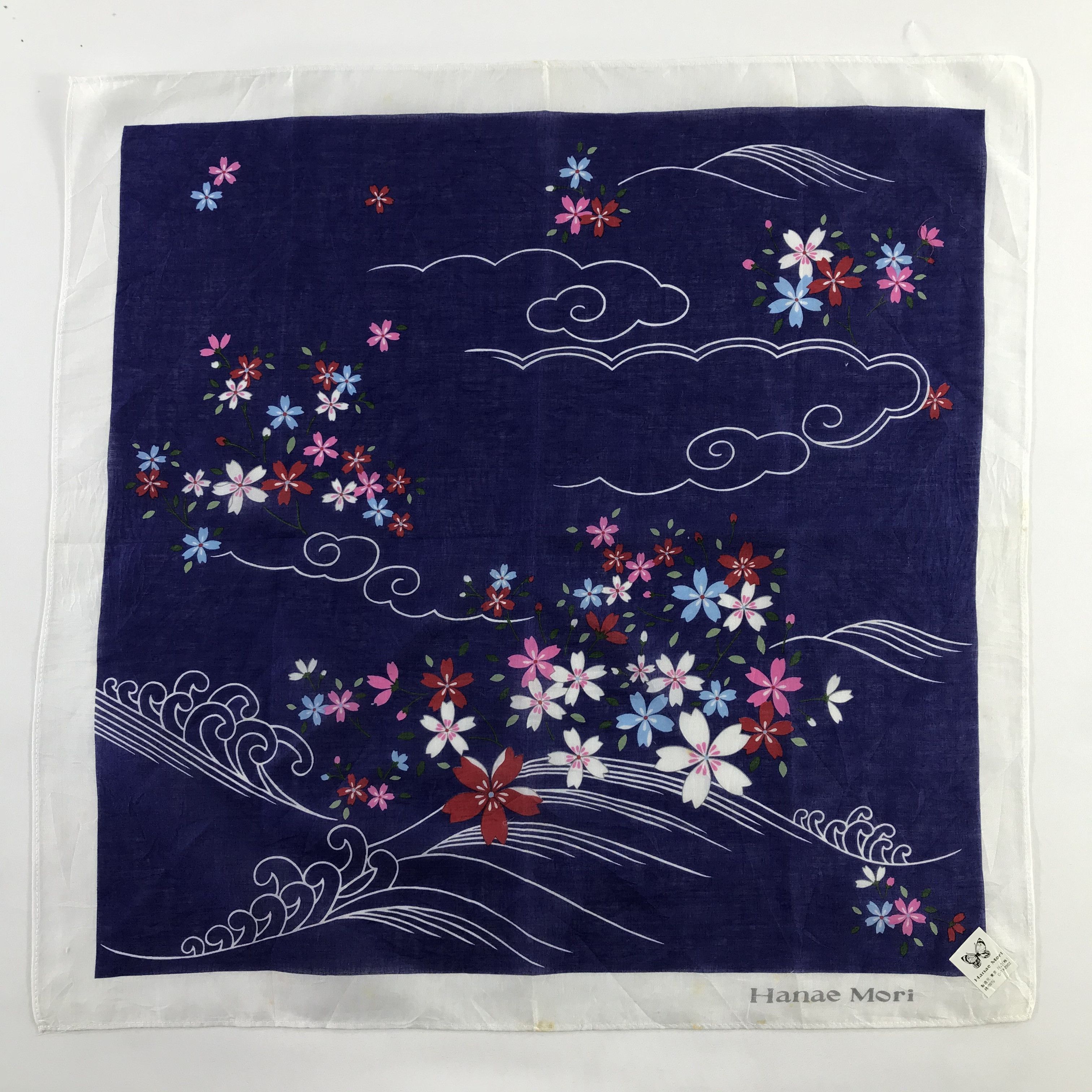 Hanae Mori × Vintage Hanae Mori Bandana / Handkerchief / Neckerchief - S687 Size ONE SIZE - 1 Thumbnail