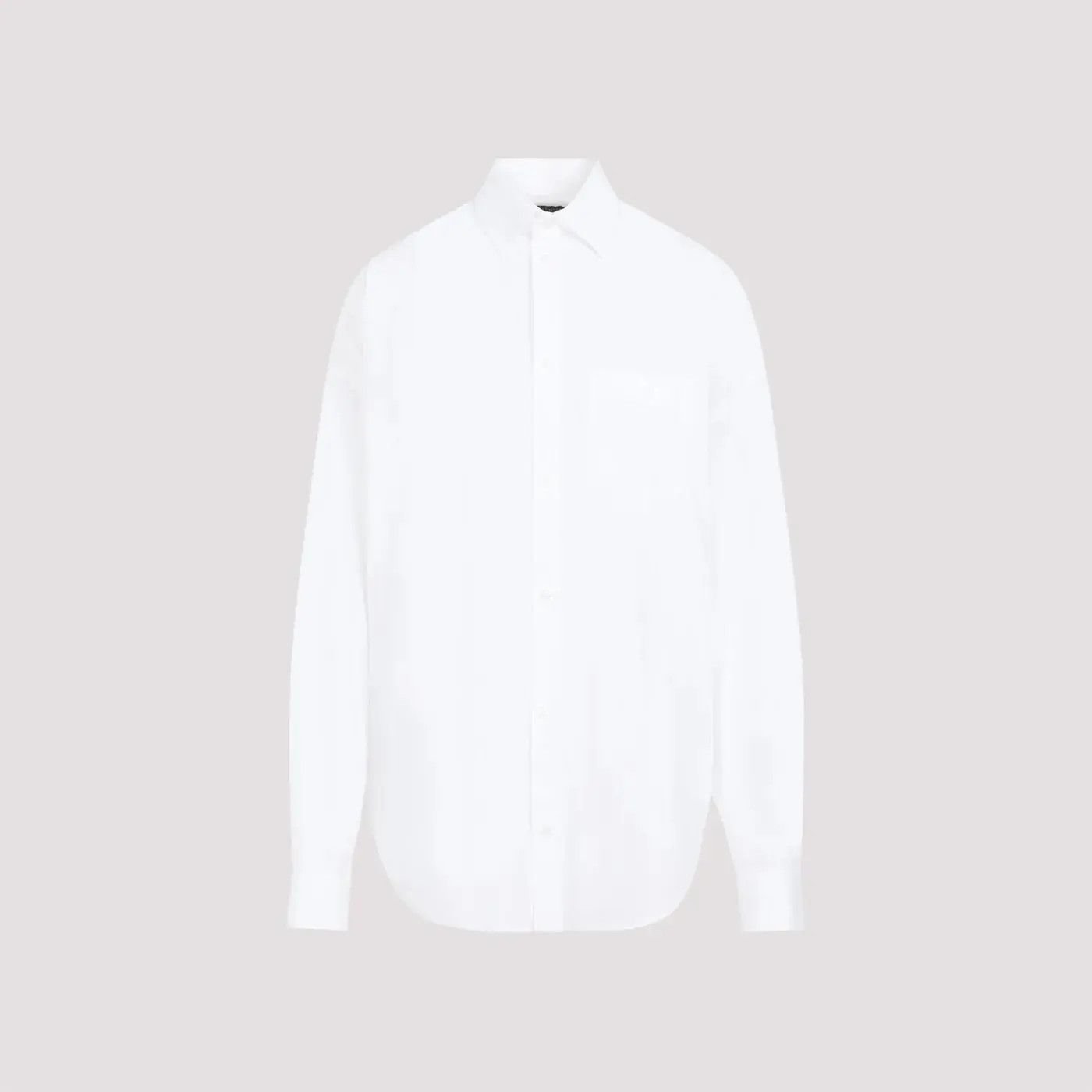 Balenciaga o1mt1gz1224 Cocoon Shirt Large Fit in White Size M / US 6-8 / IT 42-44 - 1 Thumbnail