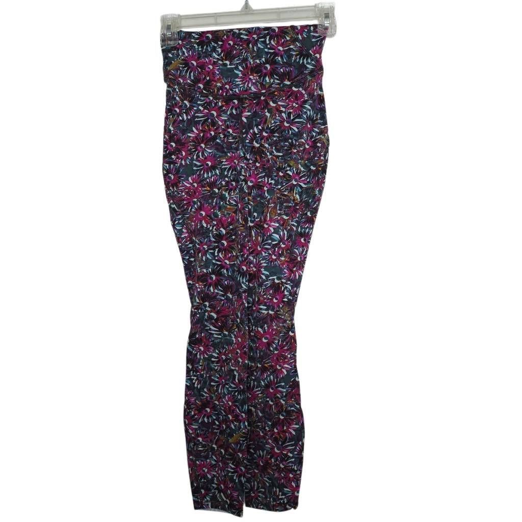 Lululemon Lululemon Women's Size 4 Fuschia Blue Floral 26" Leggings Size 27" / US 4 / IT 40 - 1 Thumbnail