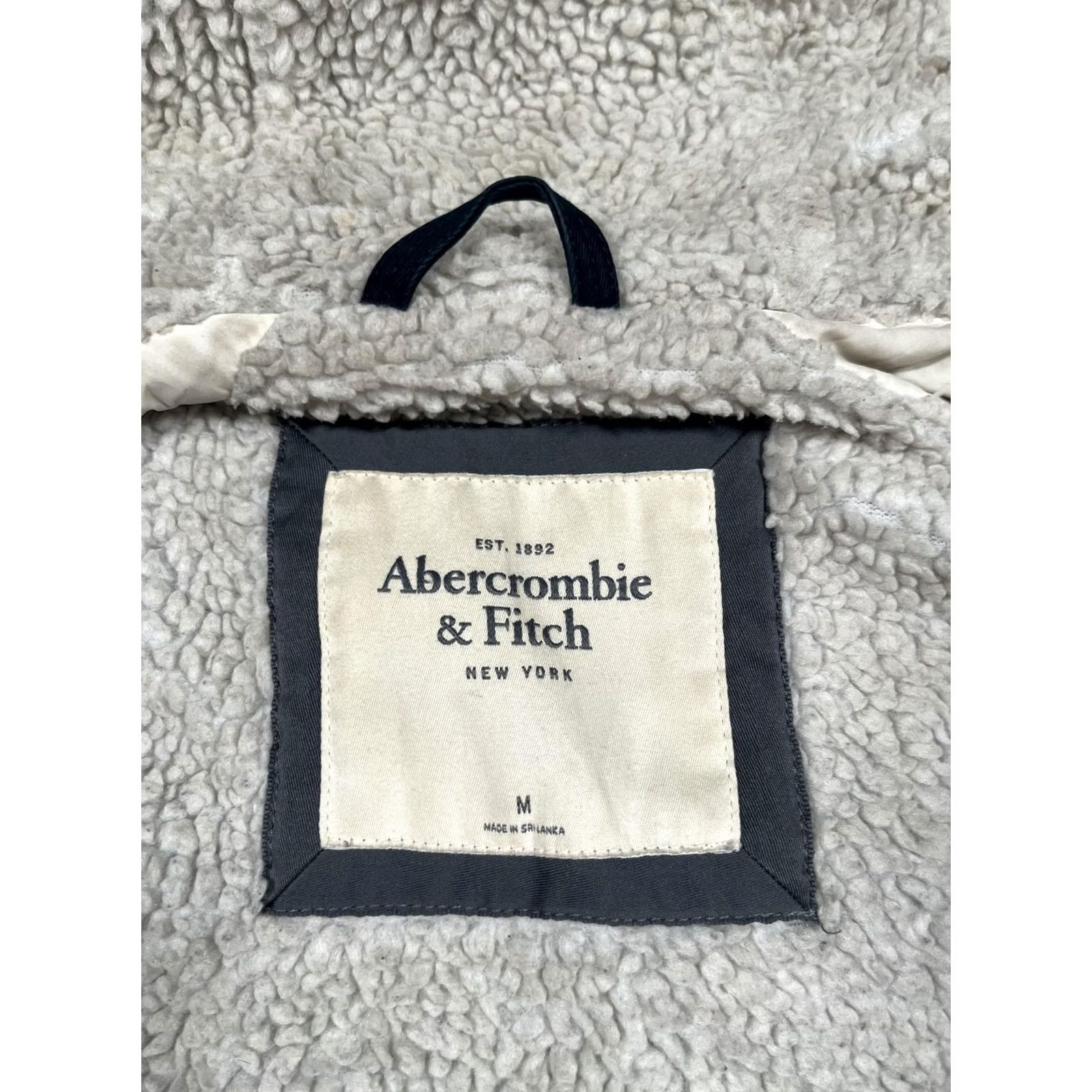 Abercrombie & Fitch Abercrombie & Fitch Coat Womens Medium Blue Parka Fishtail Fur Hooded Lined Y2K Size M / US 6-8 / IT 42-44 - 3 Thumbnail