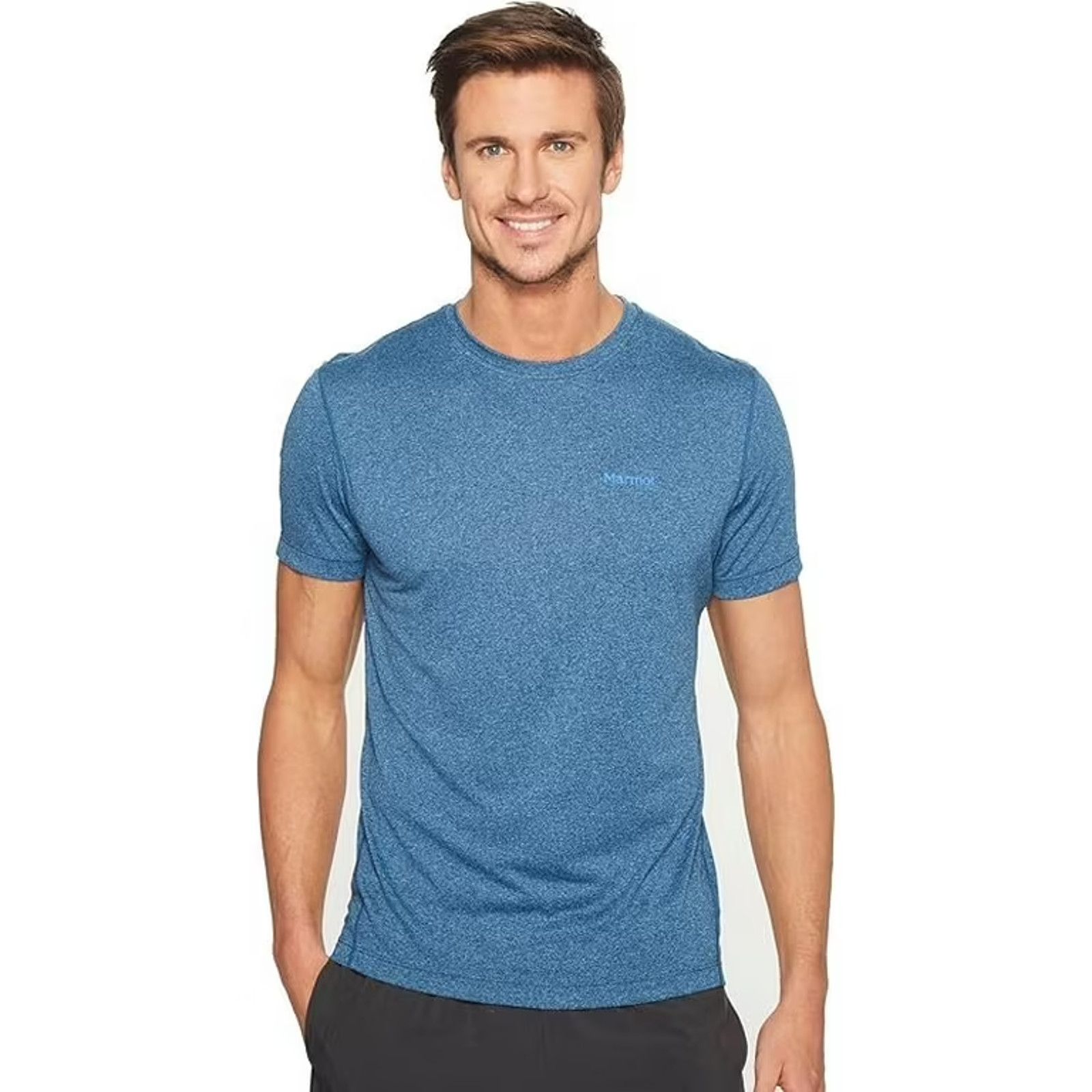 Marmot NWT MARMOT Conveyor Blue Athletic Short Sleeve T-Shirt 2XL Size US XXL / EU 58 / 5 - 1 Thumbnail