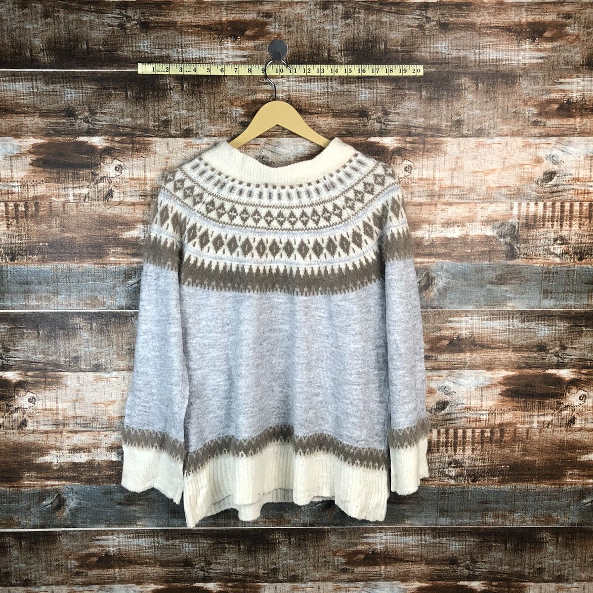 Homespun Knitwear × Japanese Brand Bi Abey Grey art vintage Knitwear #A1857 Size M / US 6-8 / IT 42-44 - 12 Thumbnail