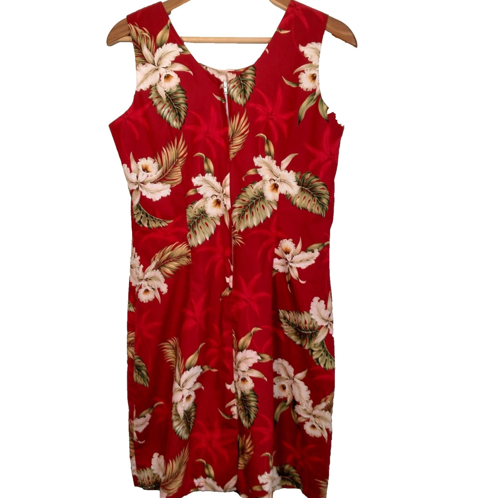 Vintage VINTAGE Ky's Hawaiian Sundress Large Red Floral Aloha Dress Casual Beach Womens Size L / US 10 / IT 46 - 2 Thumbnail