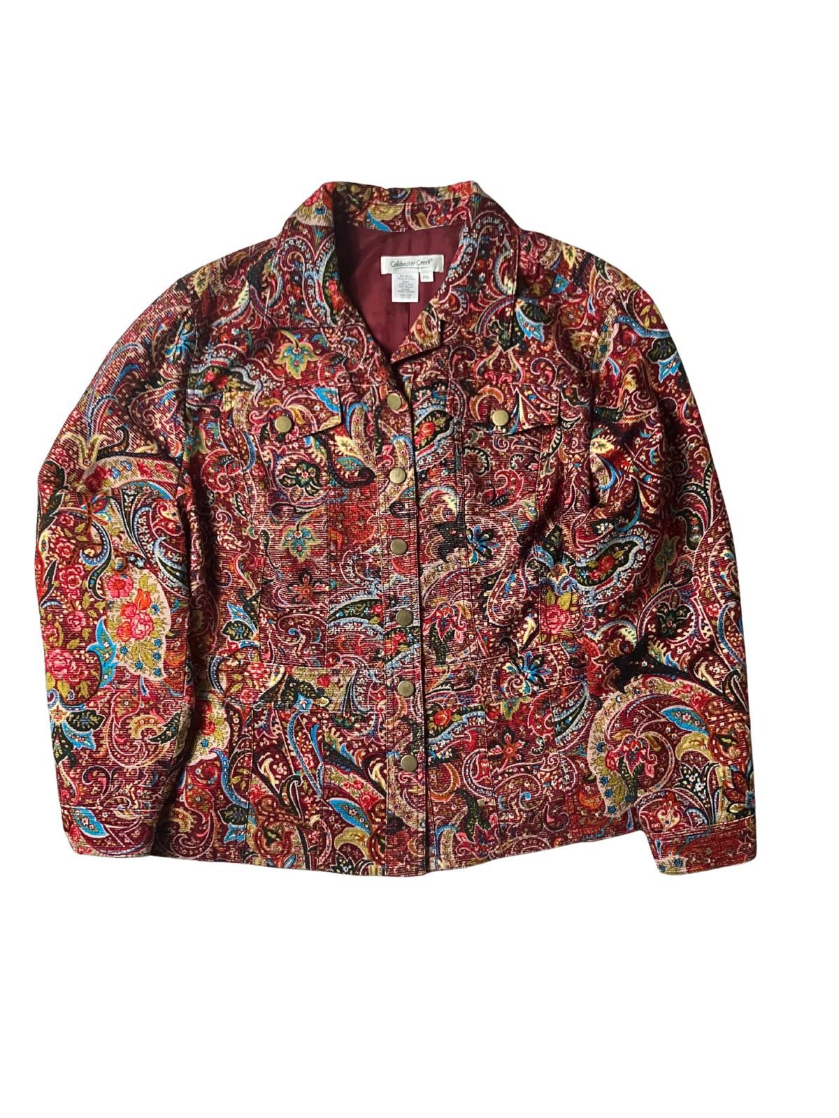 Coldwater Creek Coldwater Creek 2-Piece Paisley Jacket & Skirt Set PXL Size M / US 6-8 / IT 42-44 - 4 Thumbnail