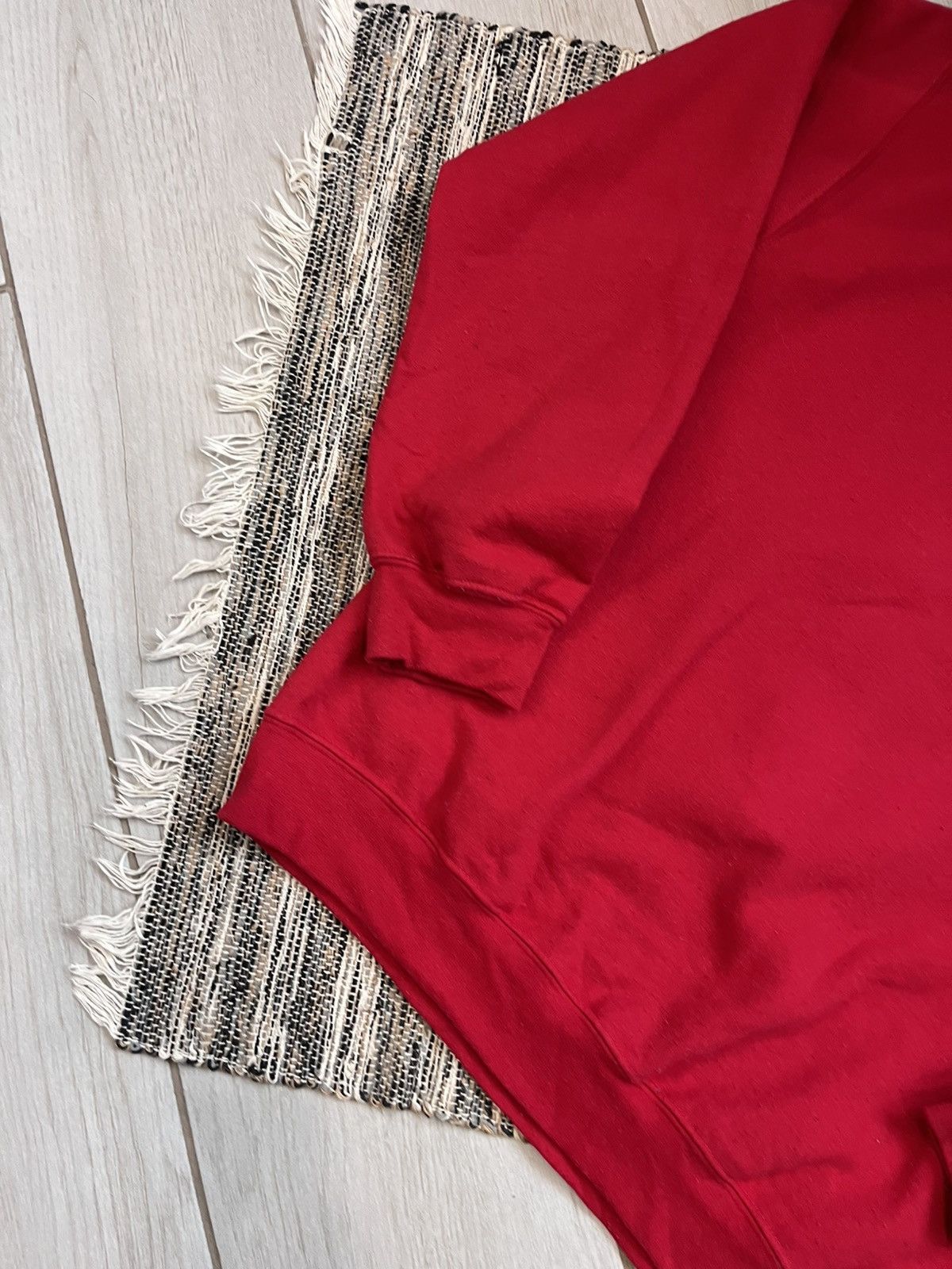 Gildan × Vintage Vintage Gilden Blank Sweatshirt red fleece loose fit Size US M / EU 48-50 / 2 - 5 Thumbnail