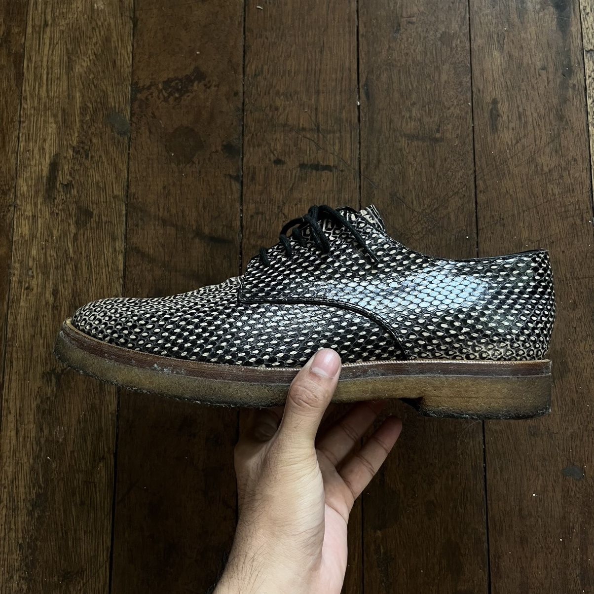 Dries Van Noten Dries Van Noten Snake Skin Derby Shoes Size US 7.5 / EU 40-41 - 4 Thumbnail