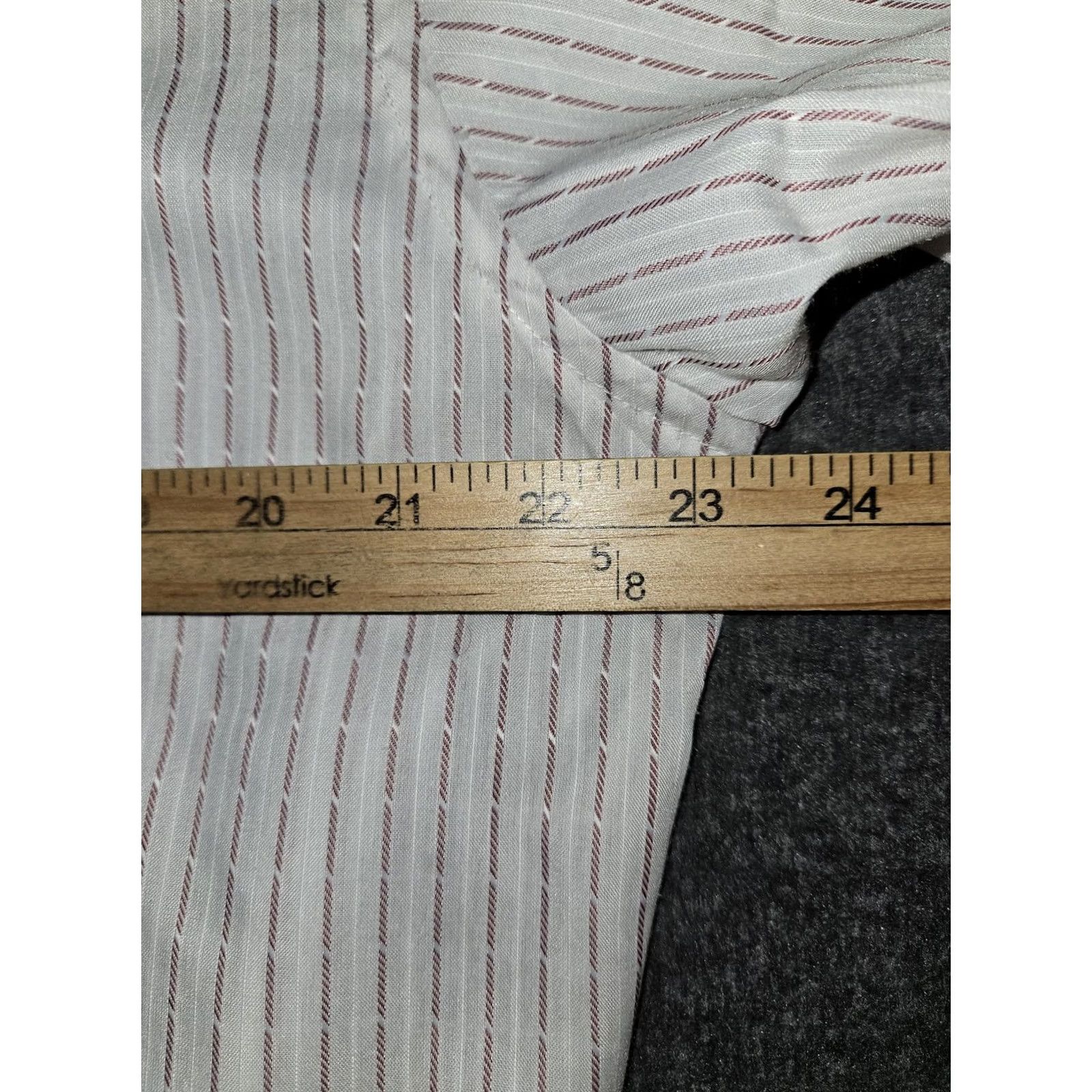 Wrangler VINTAGE Wrangler Shirt Mens 18 Tall White Red Stripe Western Pearl Snap USA Shirt Man Tall 18 White Red Striped Western Cowboys Size US XXL / EU 58 / 5 - 4 Thumbnail