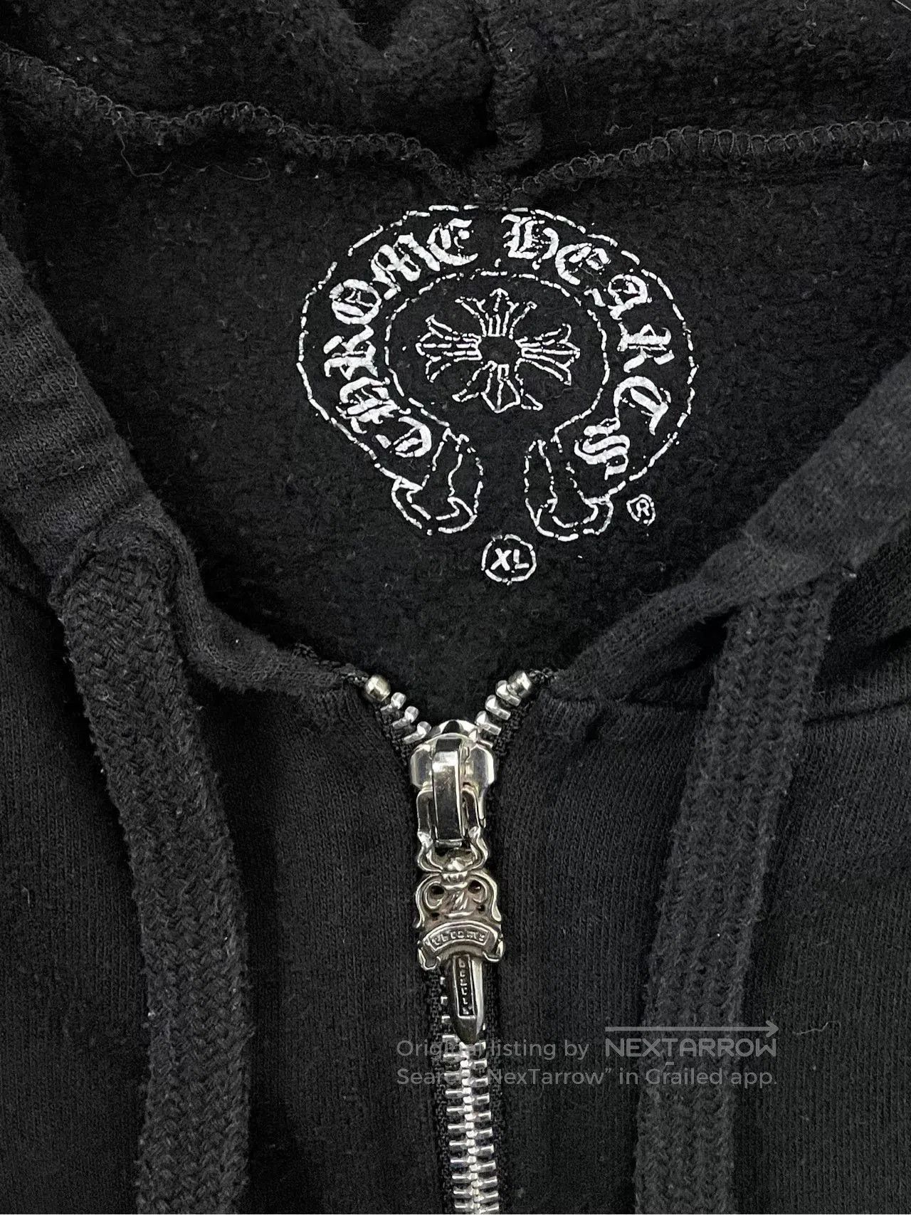 Chrome Hearts Chrome Hearts Black Zip Hoodie with Cross. Size US XL / EU 56 / 4 - 4 Thumbnail