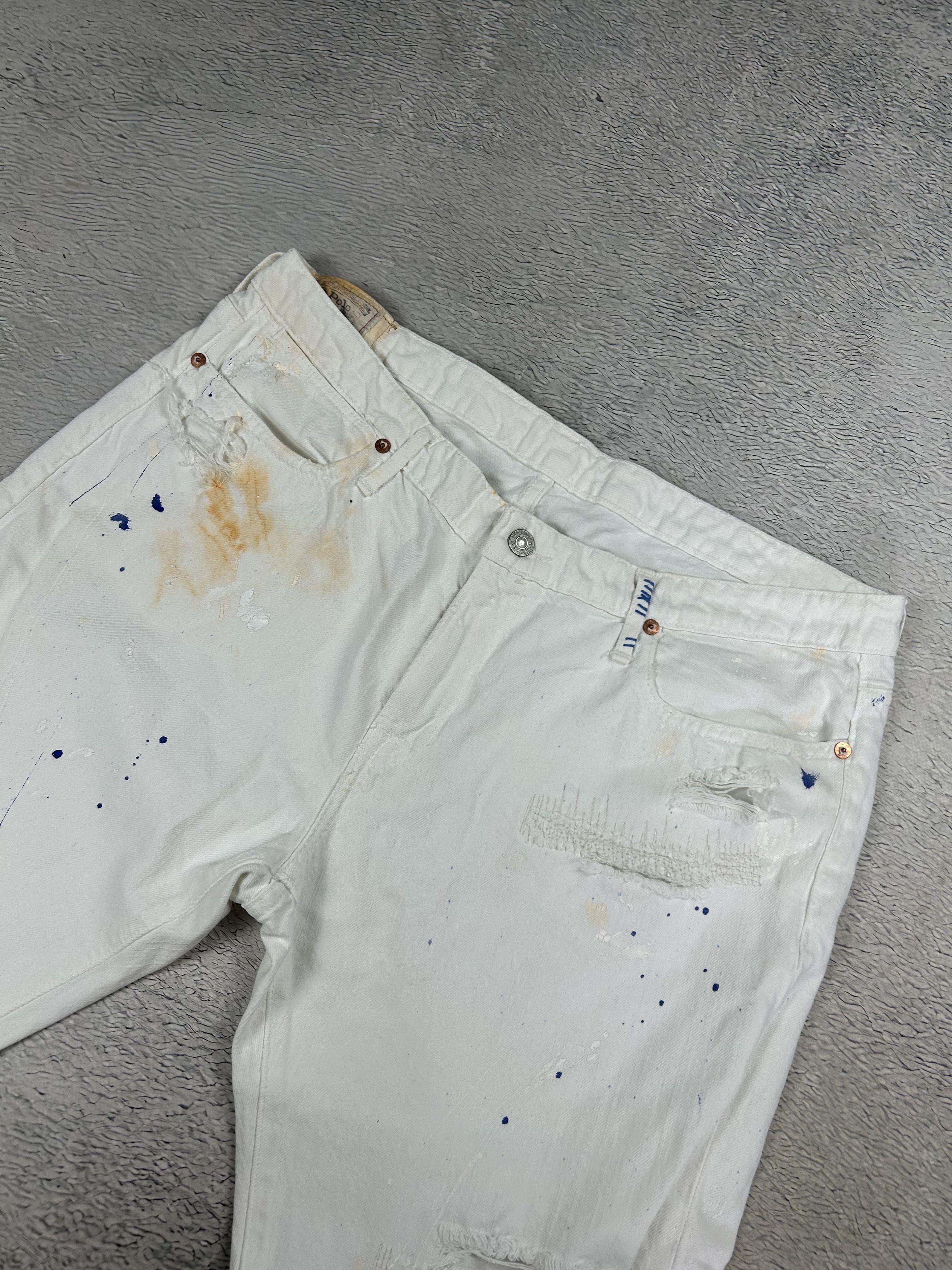 Ralph Lauren × Vintage Ralph Lauren Jeans Distressed denim Ripped Multicolour Size US 32 / EU 48 - 4 Thumbnail