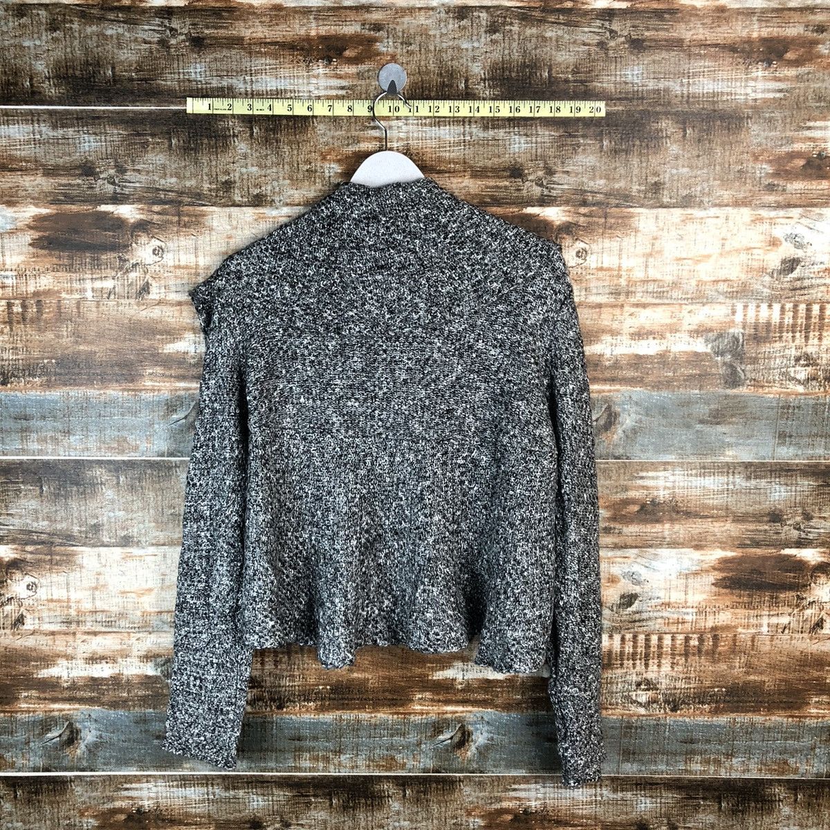 Homespun Knitwear Comme Ca Mature Grey Knitwear cardigan #A1796 Size M / US 6-8 / IT 42-44 - 12 Thumbnail