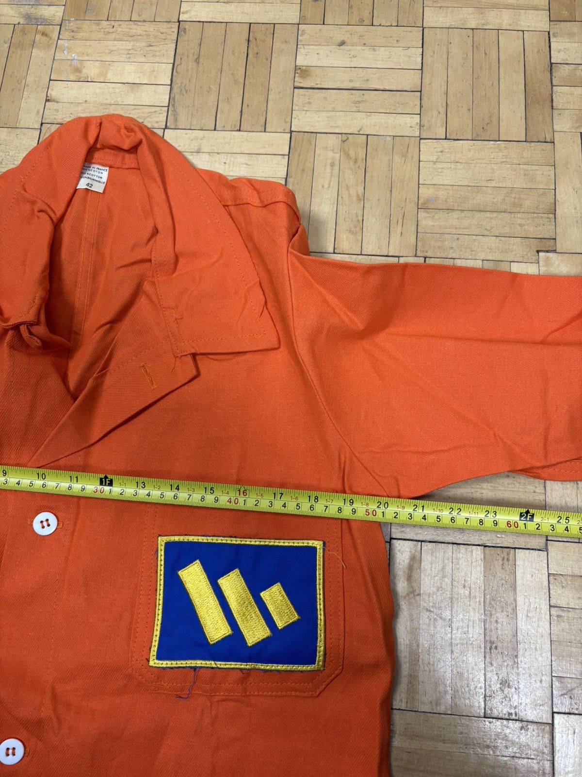 Le Laboureur nos 70s French chore coat orange made in France Size US S / EU 44-46 / 1 - 6 Thumbnail