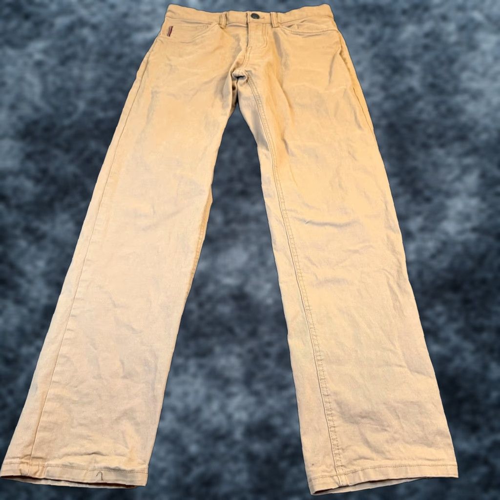 Tommy Hilfiger Tommy Hilfiger Chino Pants Mens 28x30 Tan Khaki Straight Leg Casual Twill Pants Size US 28 / EU 44 - 1 Thumbnail
