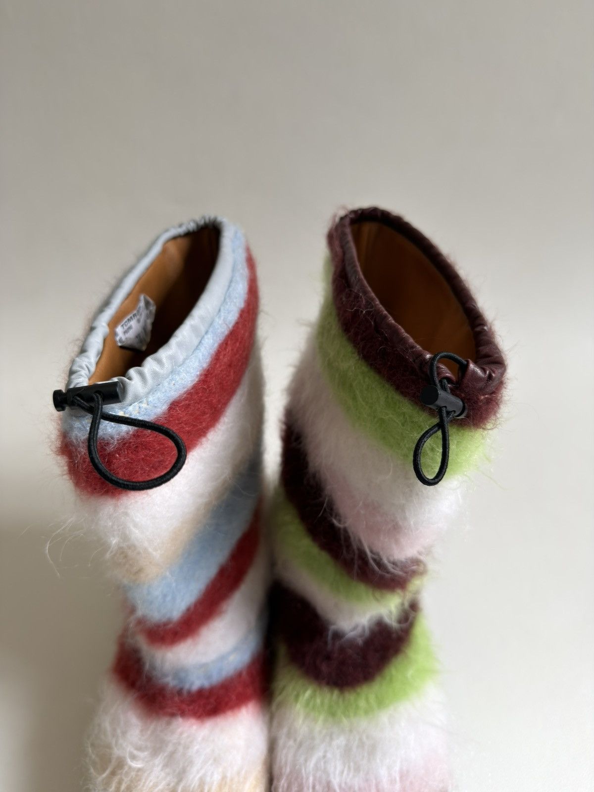Marni Sample Striped Mohair Engineer Boots Size US 10 / EU 43 - 9 Thumbnail