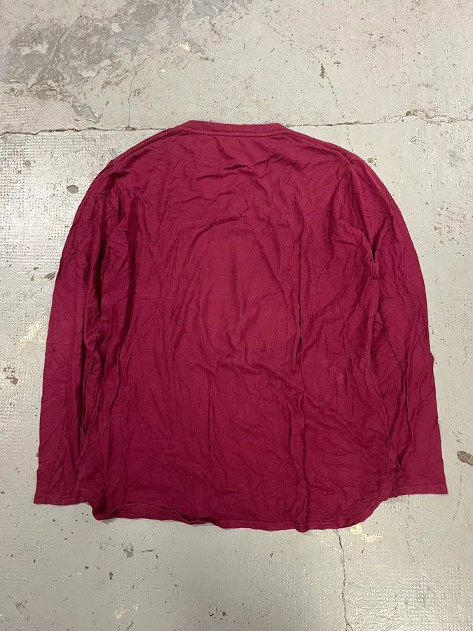 Dries Van Noten Dries Van Noten Large Bordeaux Eagle V Neck Longsleeves Size US L / EU 52-54 / 3 - 6 Thumbnail