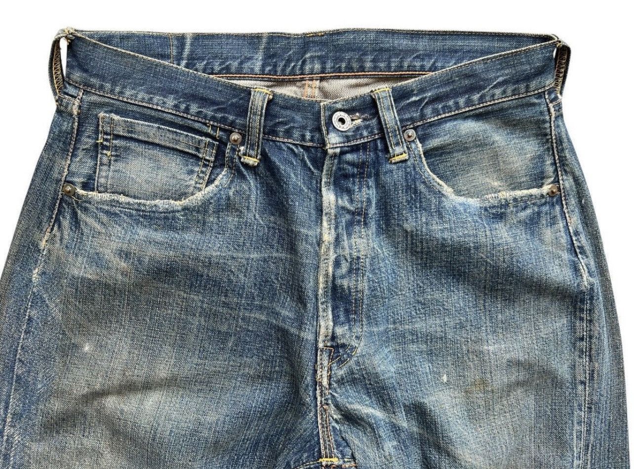 The Real McCoy's Vintage 90s Real Mccoy Selvedge Distressed Denim Jeans 31x29 Size US 31 - 7 Thumbnail