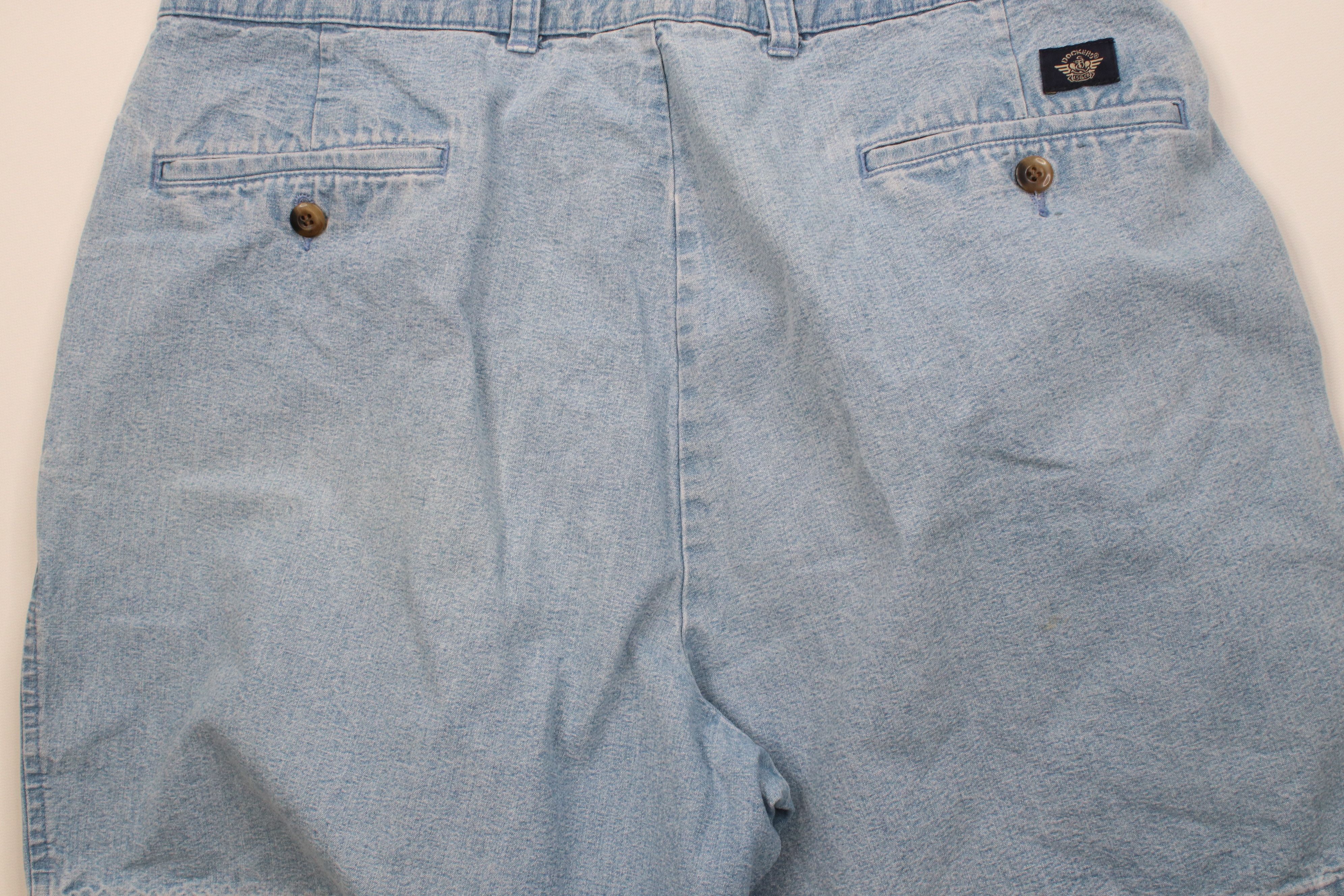 Vintage Vintage 90s Streetwear Denim Above Knee Shorts Blue Cotton Size US 34 / EU 50 - 11 Thumbnail
