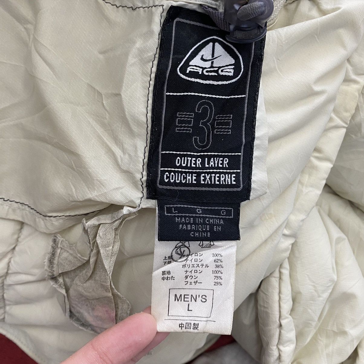 Nike NIKE ACG Outer Layer 3 Reversible Puffer Brand Print Bomber Size US L / EU 52-54 / 3 - 11 Thumbnail