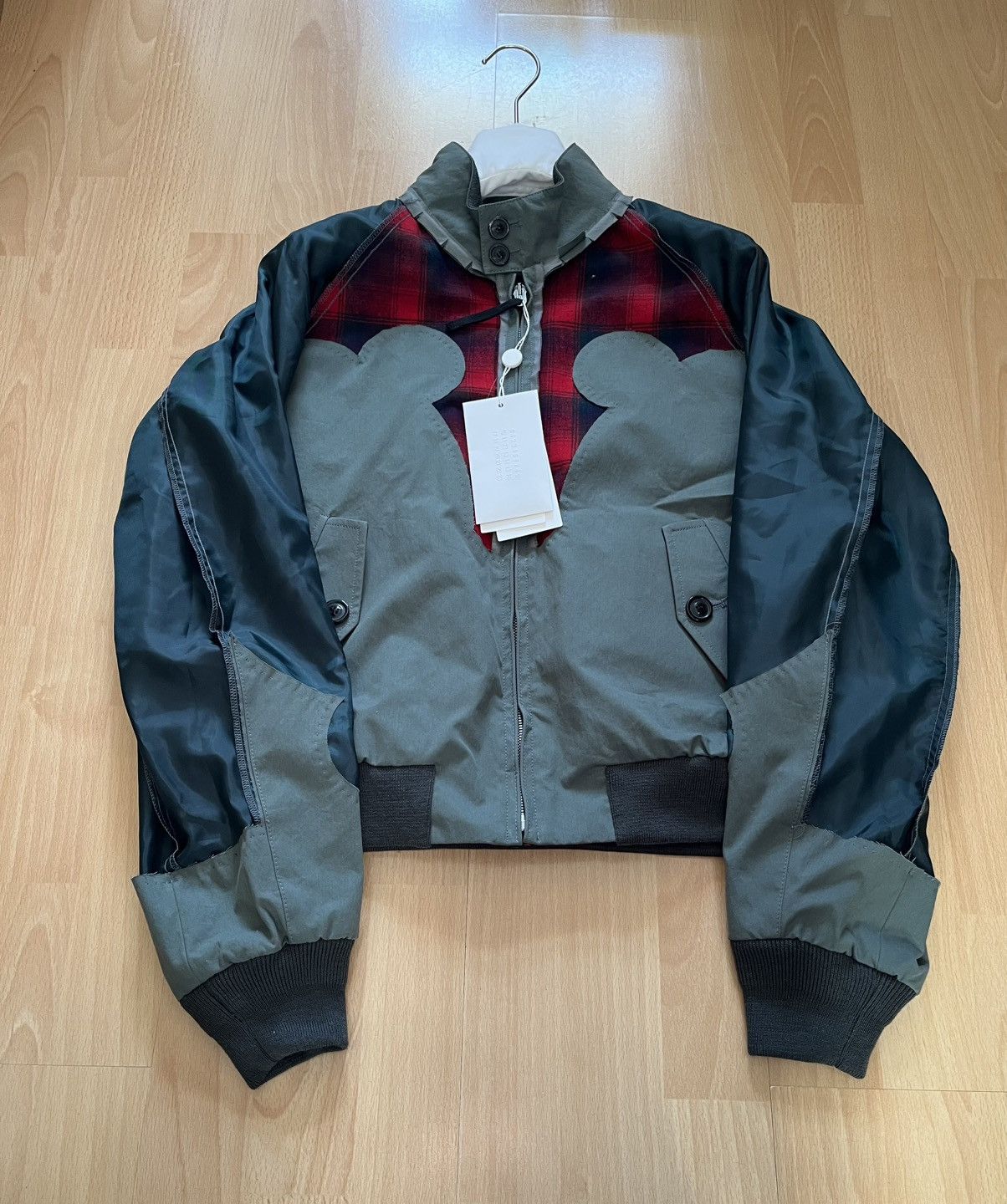 Maison Margiela x Pendleton yoke bomber jacket green red 40