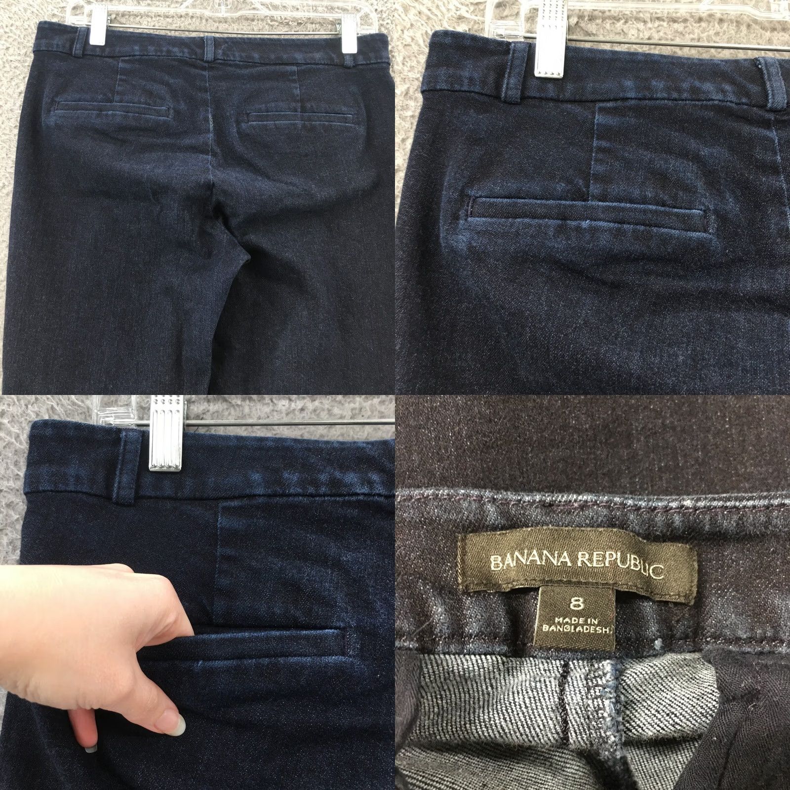 Banana Republic Banana Republic Sloan Cropped Jeans Womens 8 Blue Dark Wash Denim Cotton Blend Jeans Regular Womens 8 Blue Dark Wash Denim Cotton Blend Size 30" / US 8 / IT 44 - 9 Thumbnail
