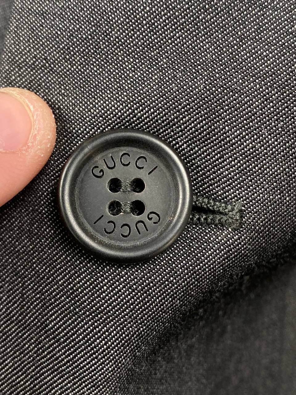 Gucci Vintage Gucci Classic Wool Blazer Men Size 54 Gray Size 54R - 12 Thumbnail