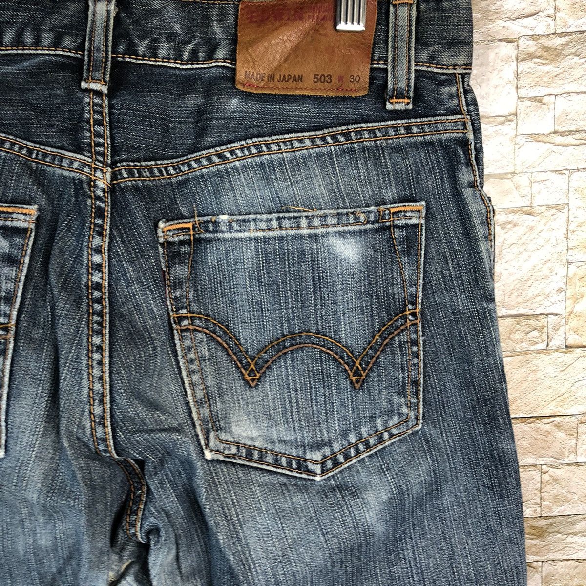 Edwin 503 Edwin Premium vintage faded Blue Denim Pants #7599 Size US 30 / EU 46 - 18 Thumbnail