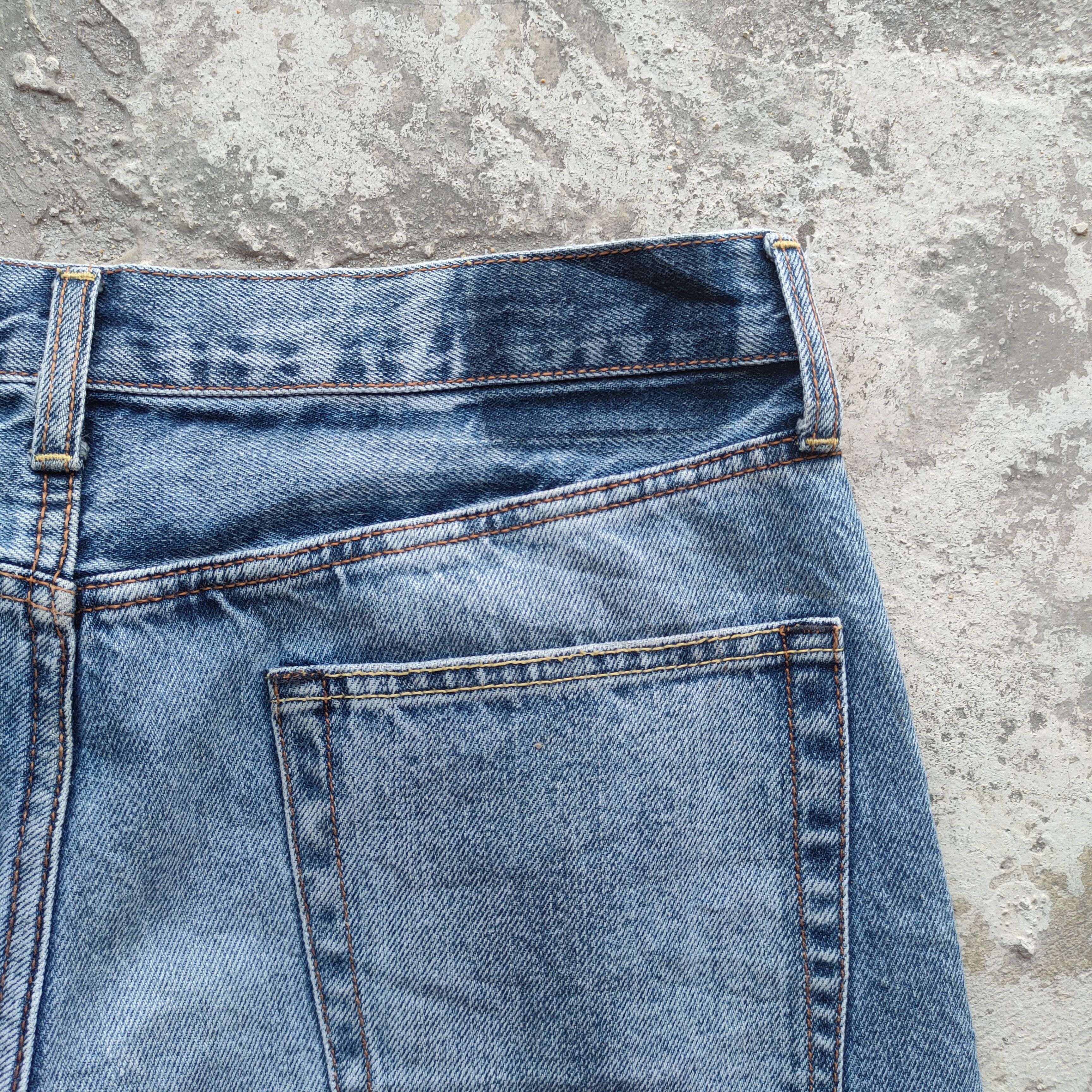 Japanese Brand W33 VINTAGE JAPANESE GU DISTRESSED FADED JEANS DENIM PANTS Size US 33 - 11 Thumbnail