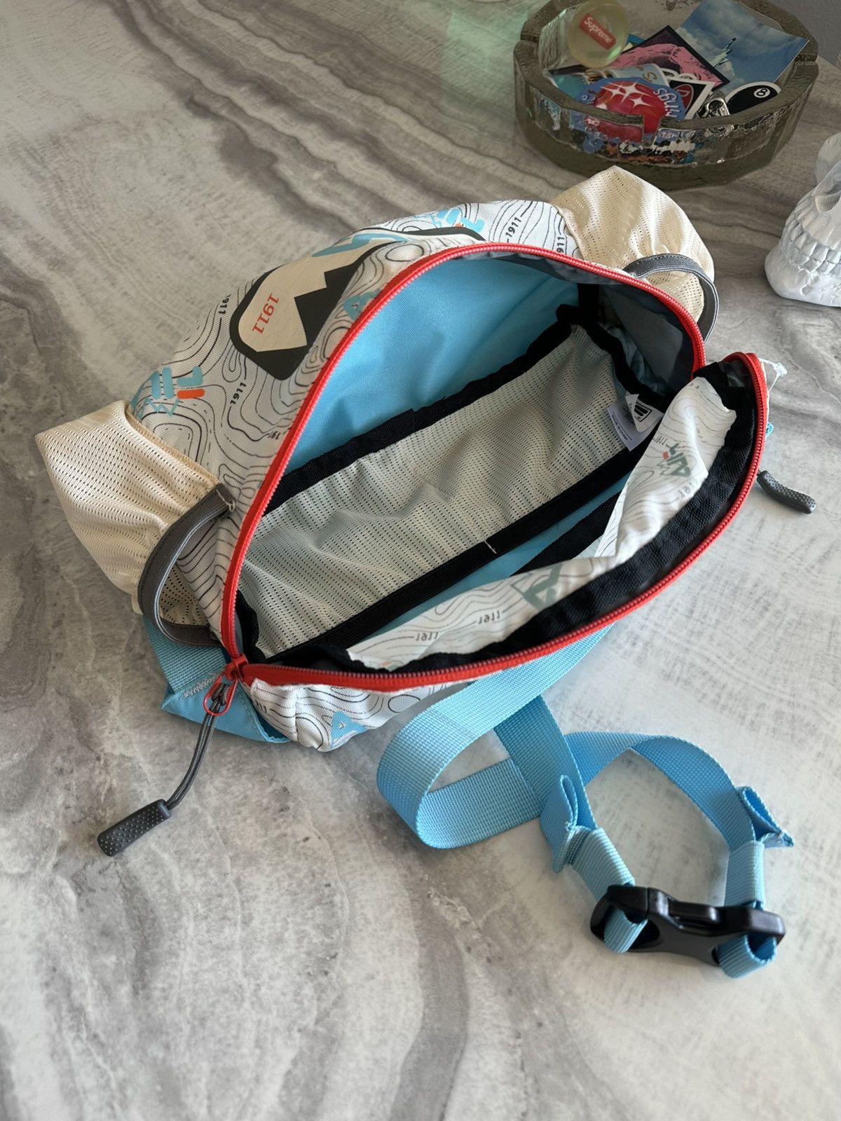 Fila FILA Trail Topographical Design Fanny Pack Size ONE SIZE - 8 Thumbnail