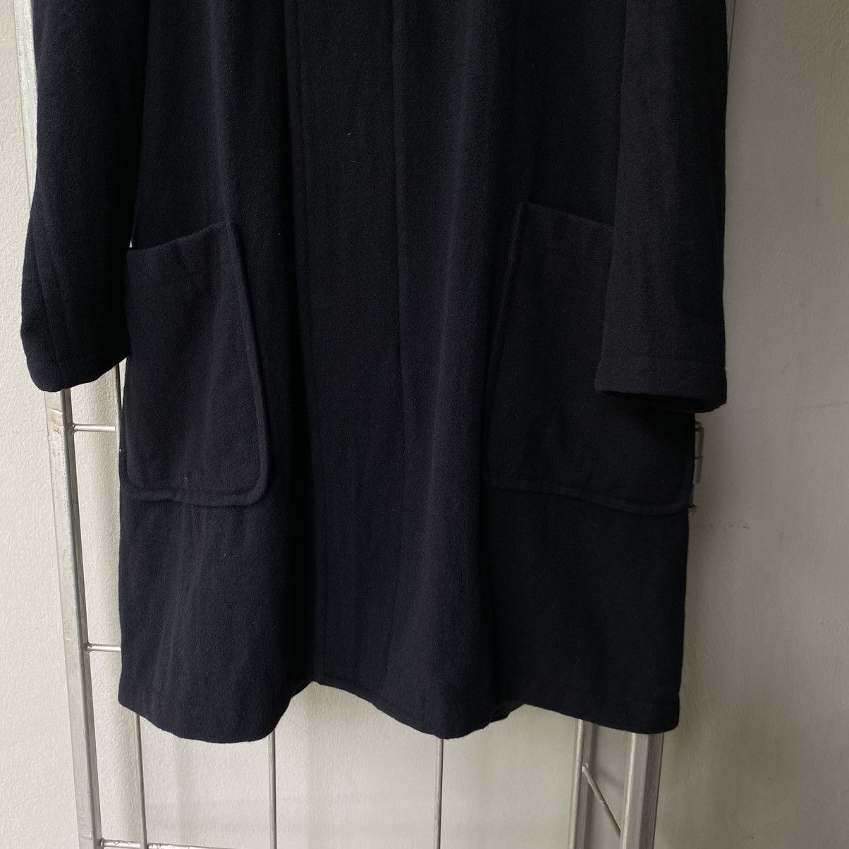 Zucca ZUCCA Black Wool Coat Size M / US 6-8 / IT 42-44 - 3 Thumbnail
