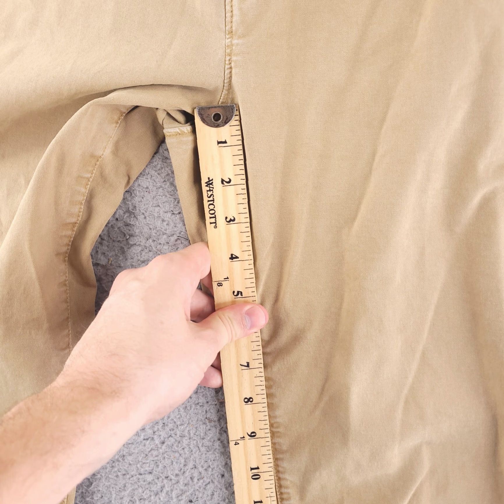 American Eagle Outfitters American Eagle Outfitters Pants Mens 31x28 Slim Straight Khaki Beige Size US 31 - 3 Thumbnail