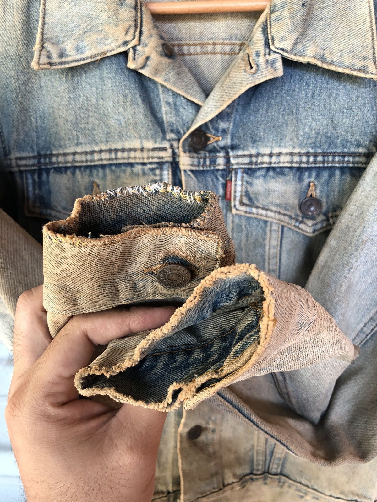 Levi's Vintage Levi’s Distressed Faded Jacket Size US S / EU 44-46 / 1 - 5 Thumbnail
