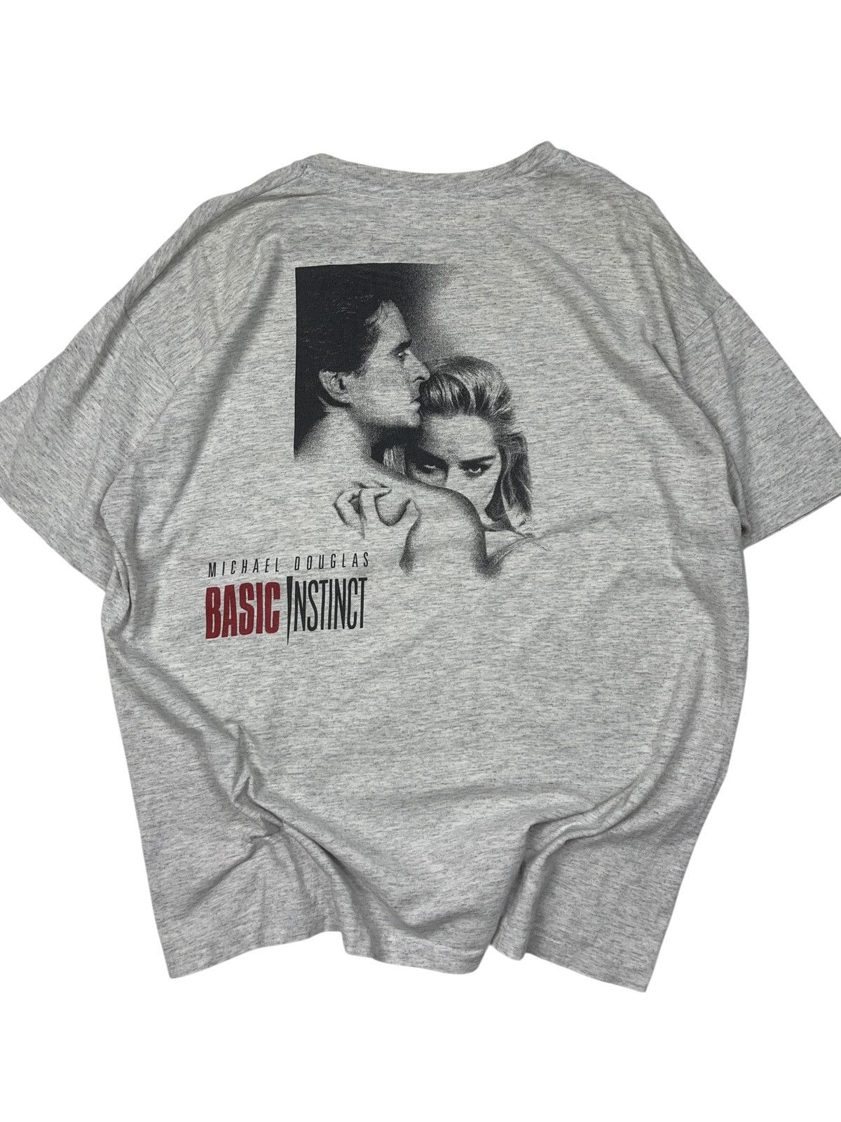 Vintage Vintage 90s Basic Instinct Movie Erotic Sharon Stone T-shirt Size US XL / EU 56 / 4 - 9 Thumbnail